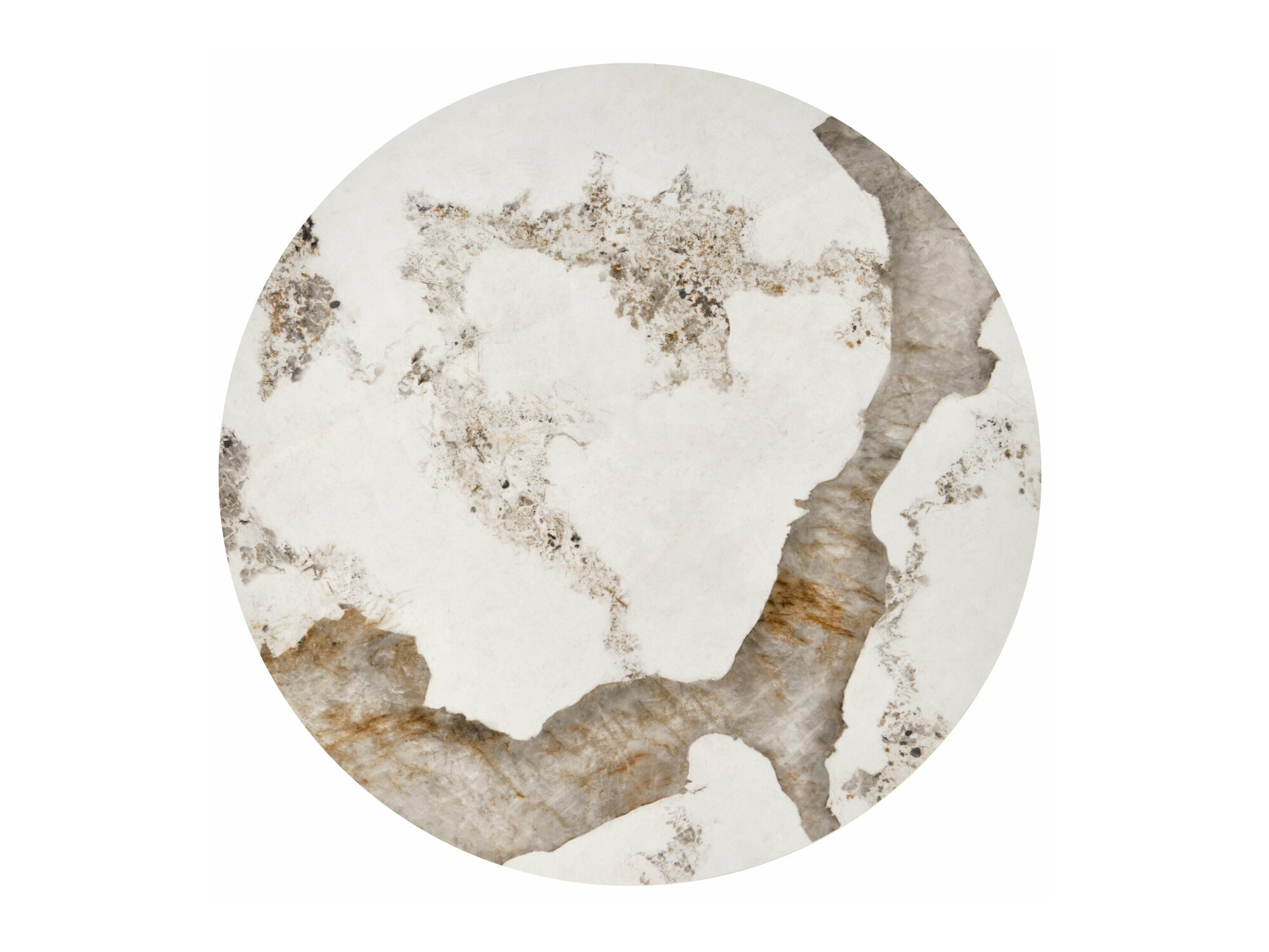 Conjunto mesa de centro Houston 1658 (Blanco + Mármol blanco)