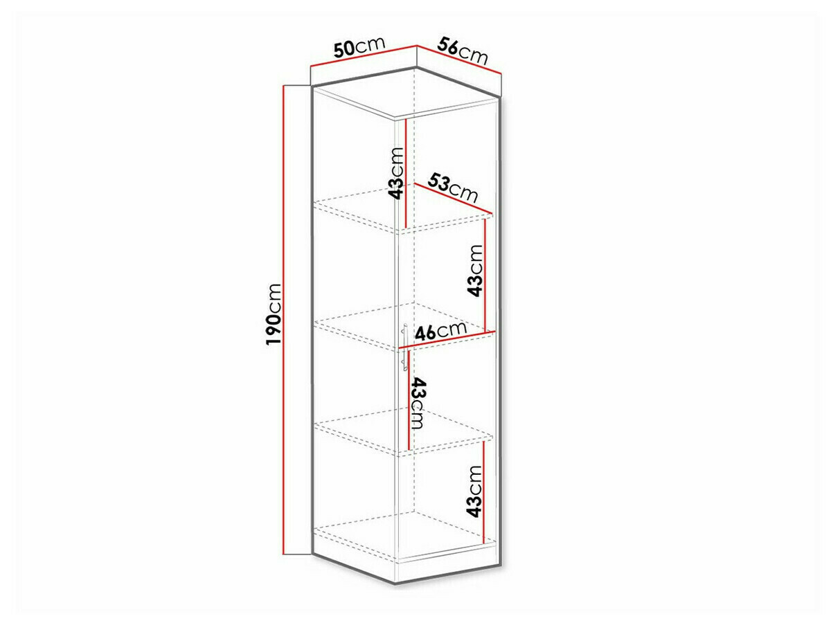 Estantería Cavmero 107 (Roble Artisan)