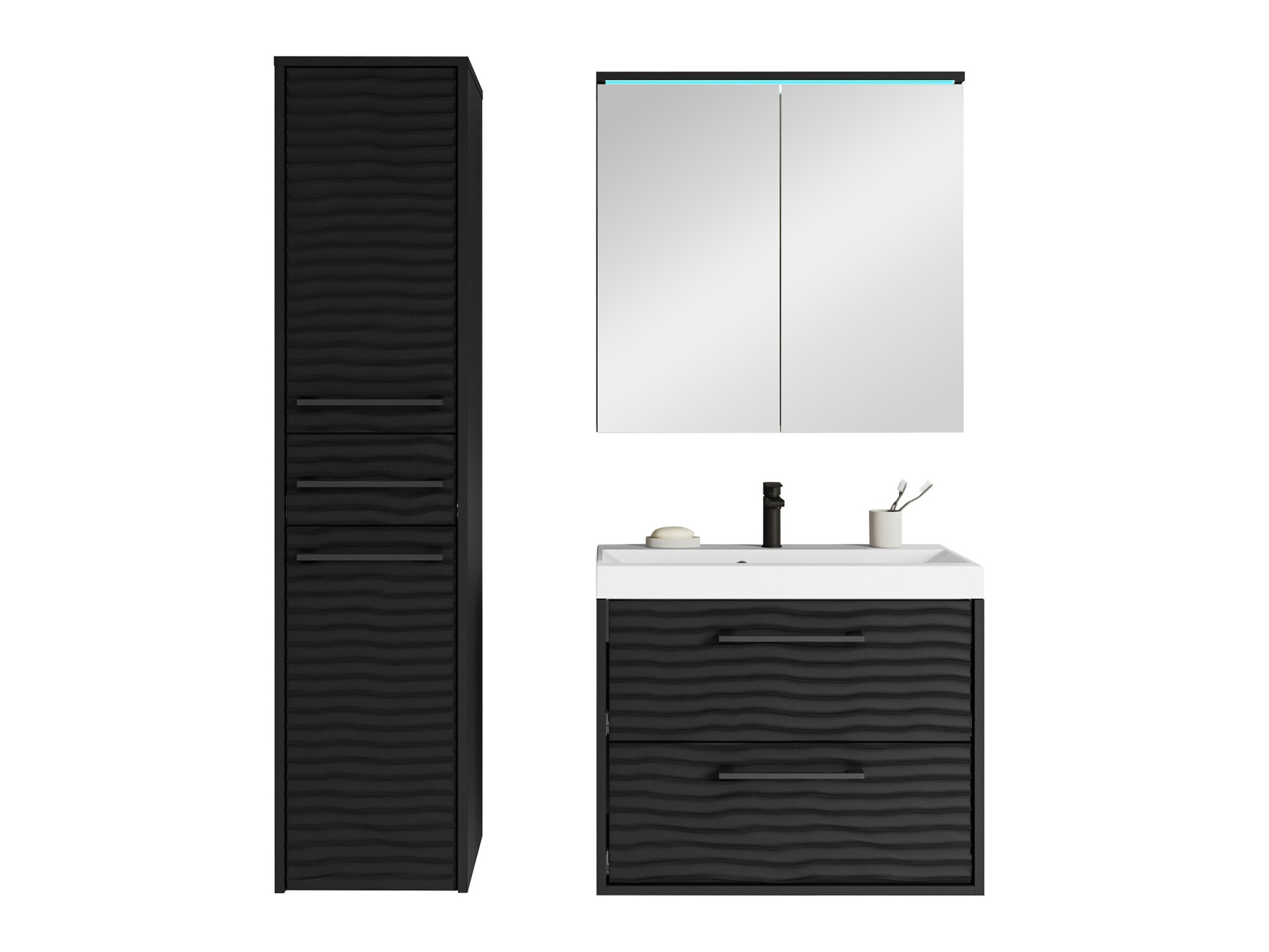 Conjunto de mueble de baño Sarasota 173 (Grafito)