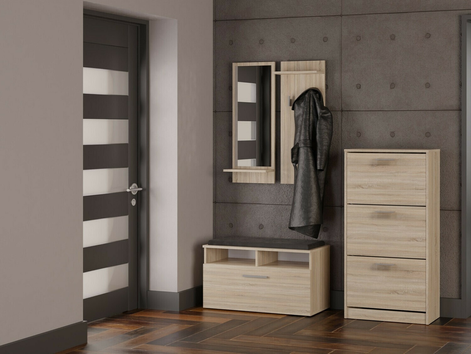 Perchero Mandeville 237 (Roble Sonoma)