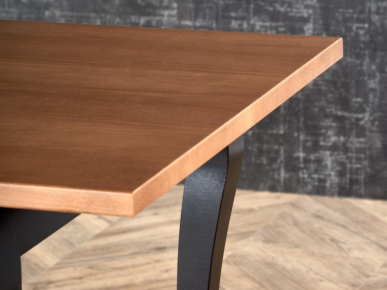 Mesa Houston 1202 (Roble oscuro + Negro)