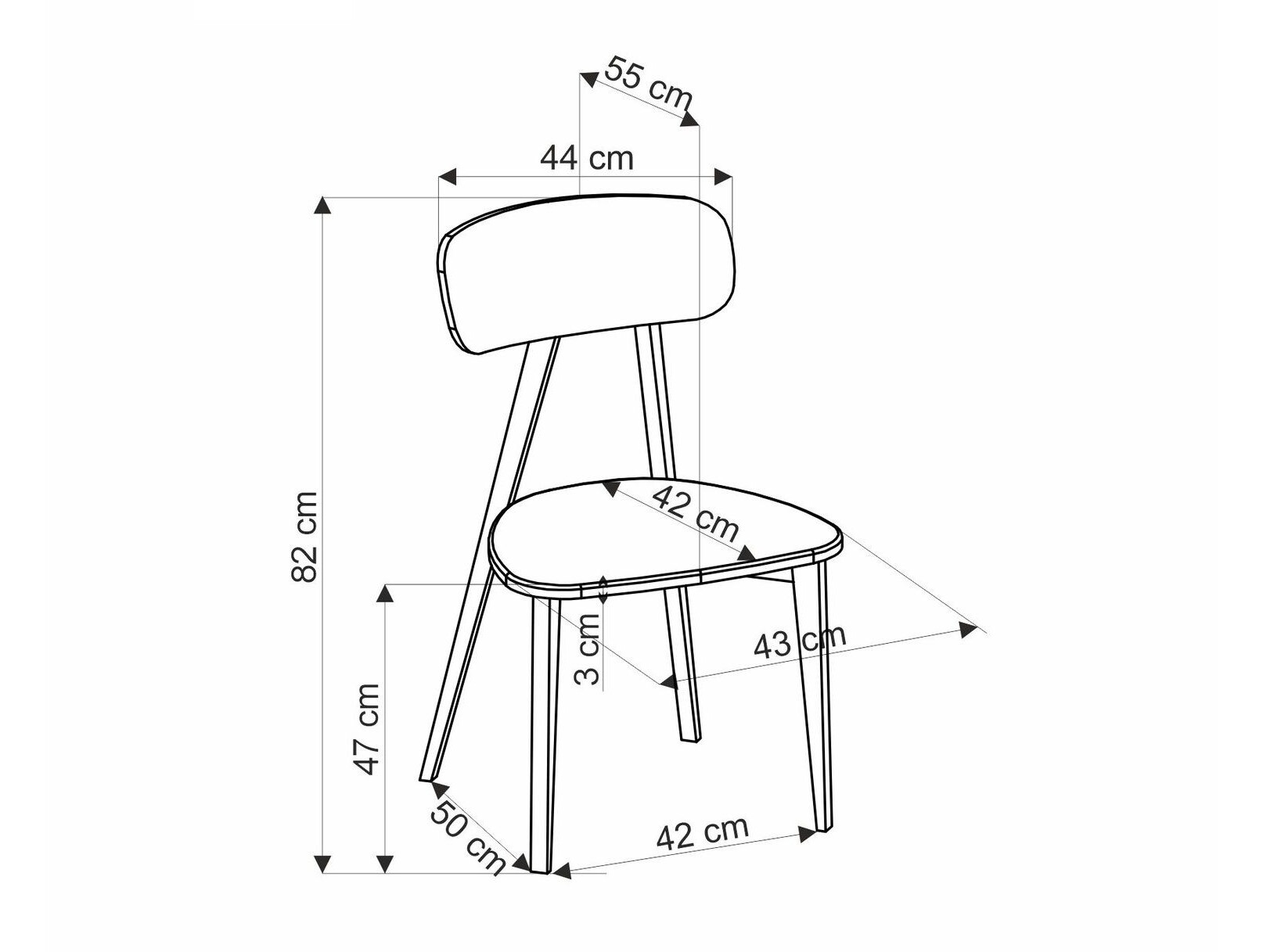 Silla Houston 1678 (Gris)