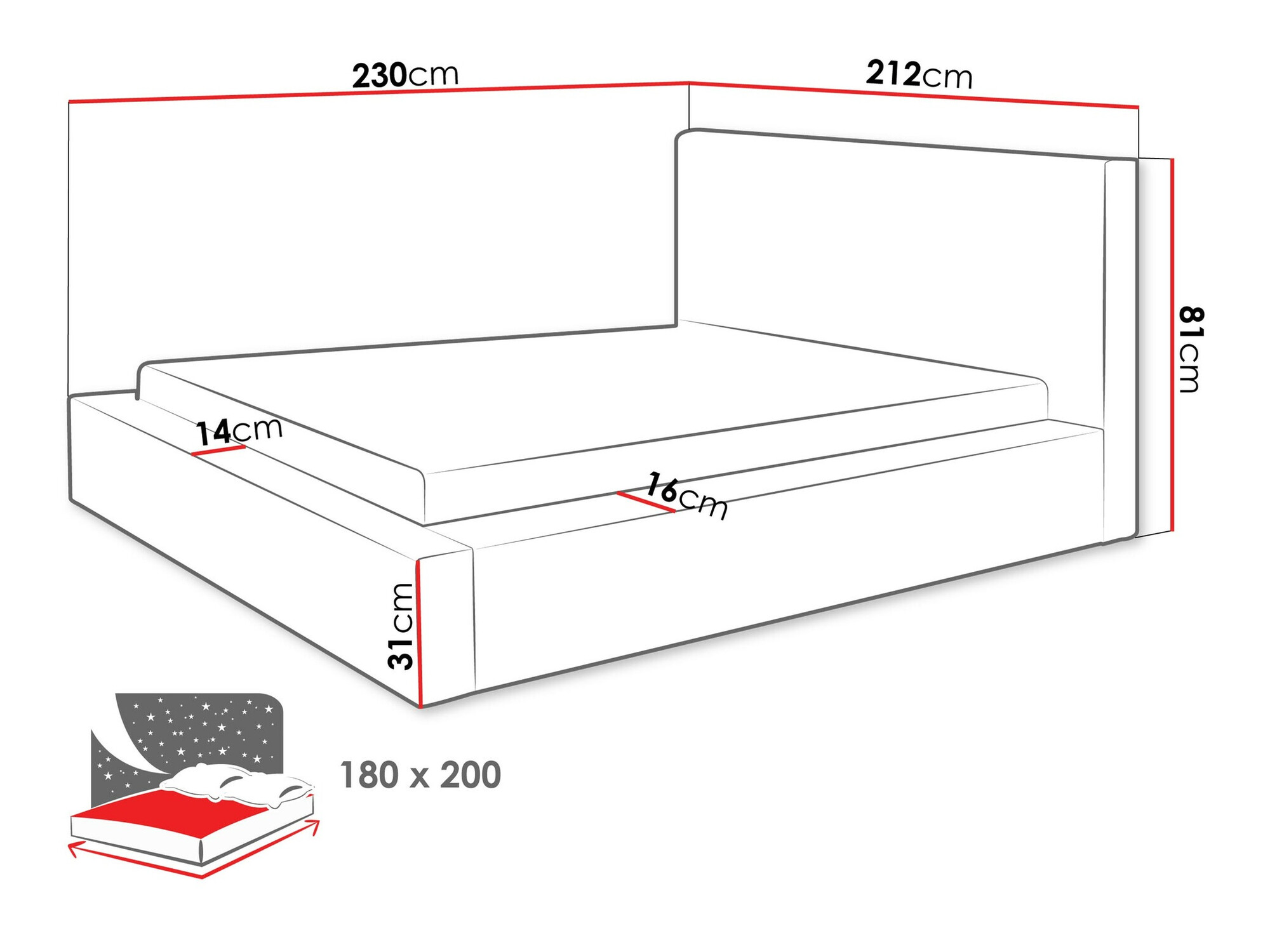Cama TrendyNest 107 (Top 48)