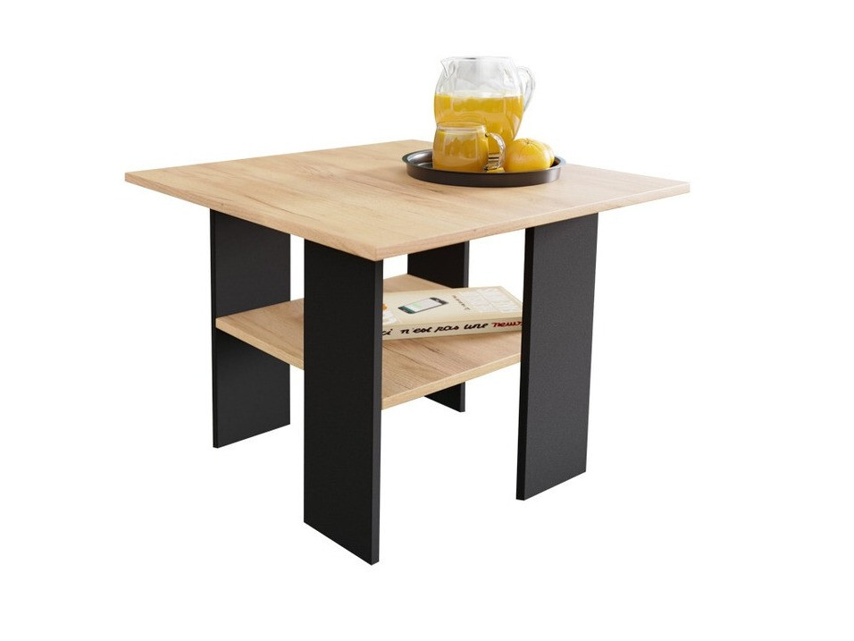 Mesa de centro Reading 102 (Negro + Craft roble)