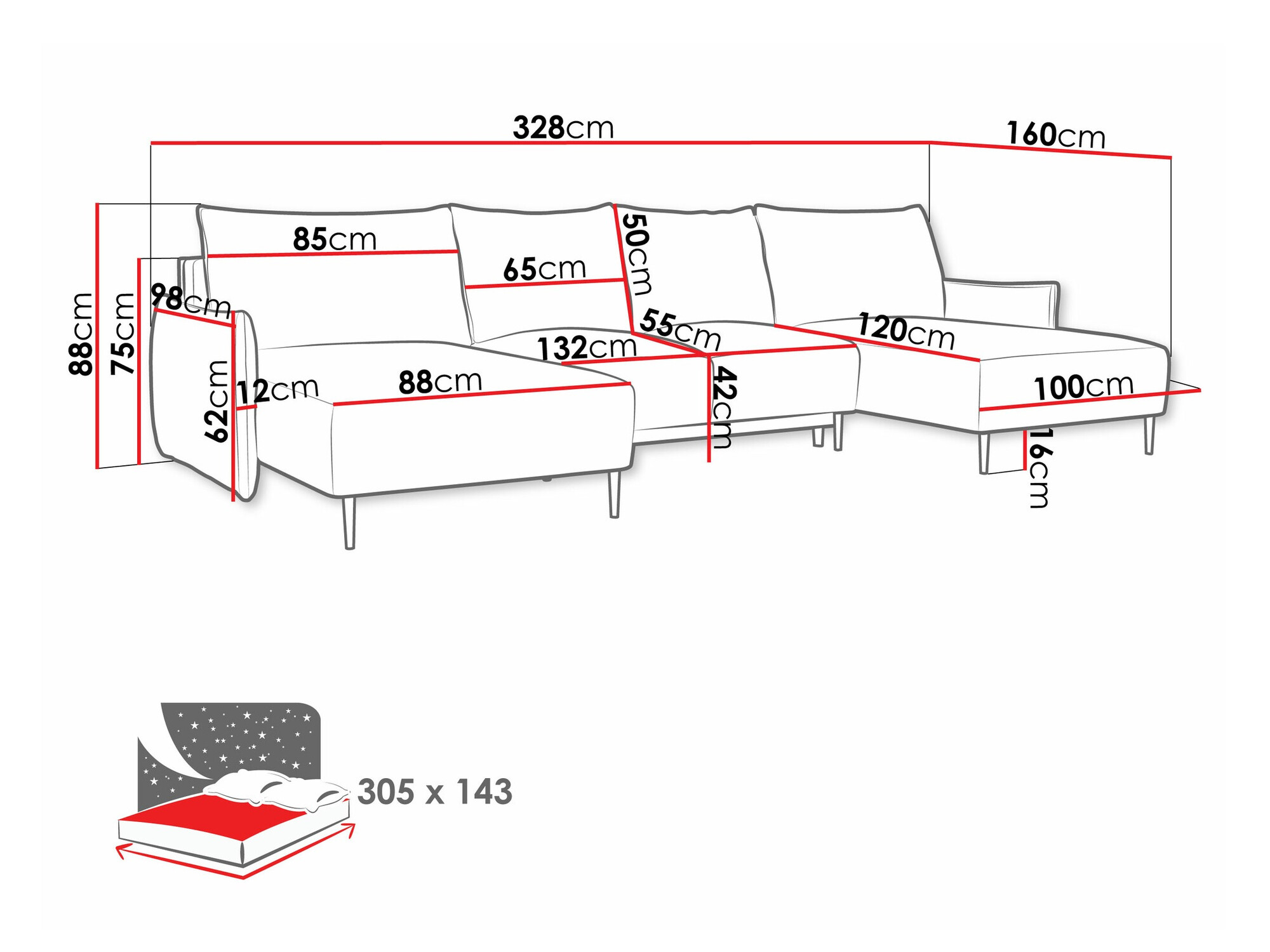 Sofá rinconero Columbus 223 (Velo 623)