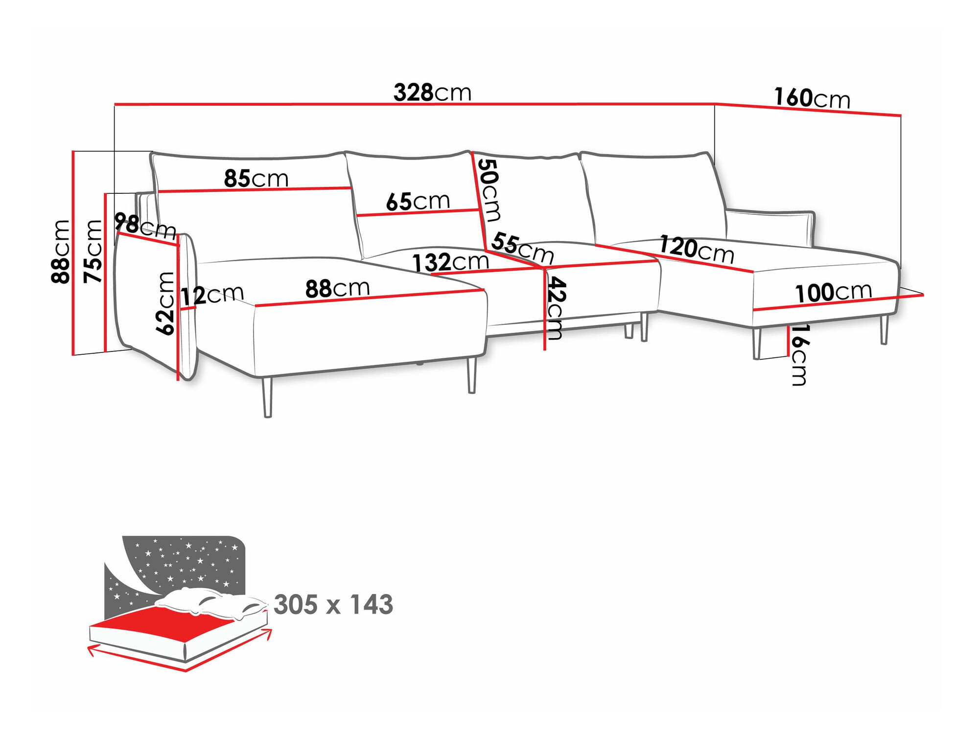 Sofá rinconero Columbus 223 (Velo 633)
