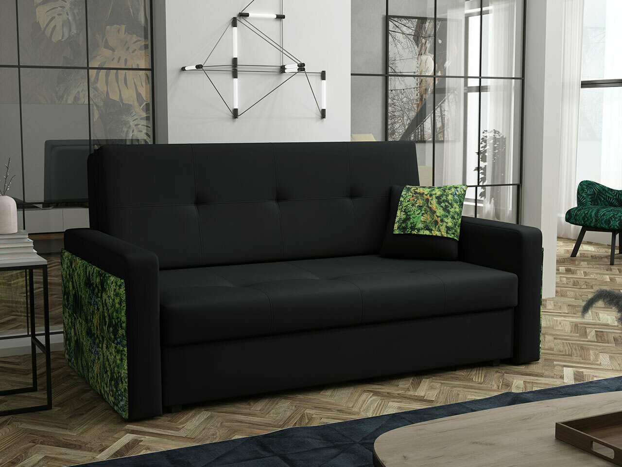 Sofá-cama Columbus 175 (Manila 18 + Jungle)