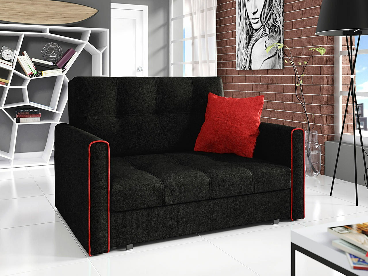 Sofá cama Nuvora II (Alova 04 + Alova 46)