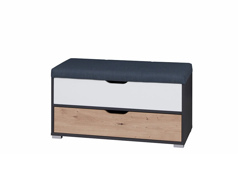 Banco acolchado Providence H105 (Grafito + Roble Artisan + Blanco + Avellino 101)