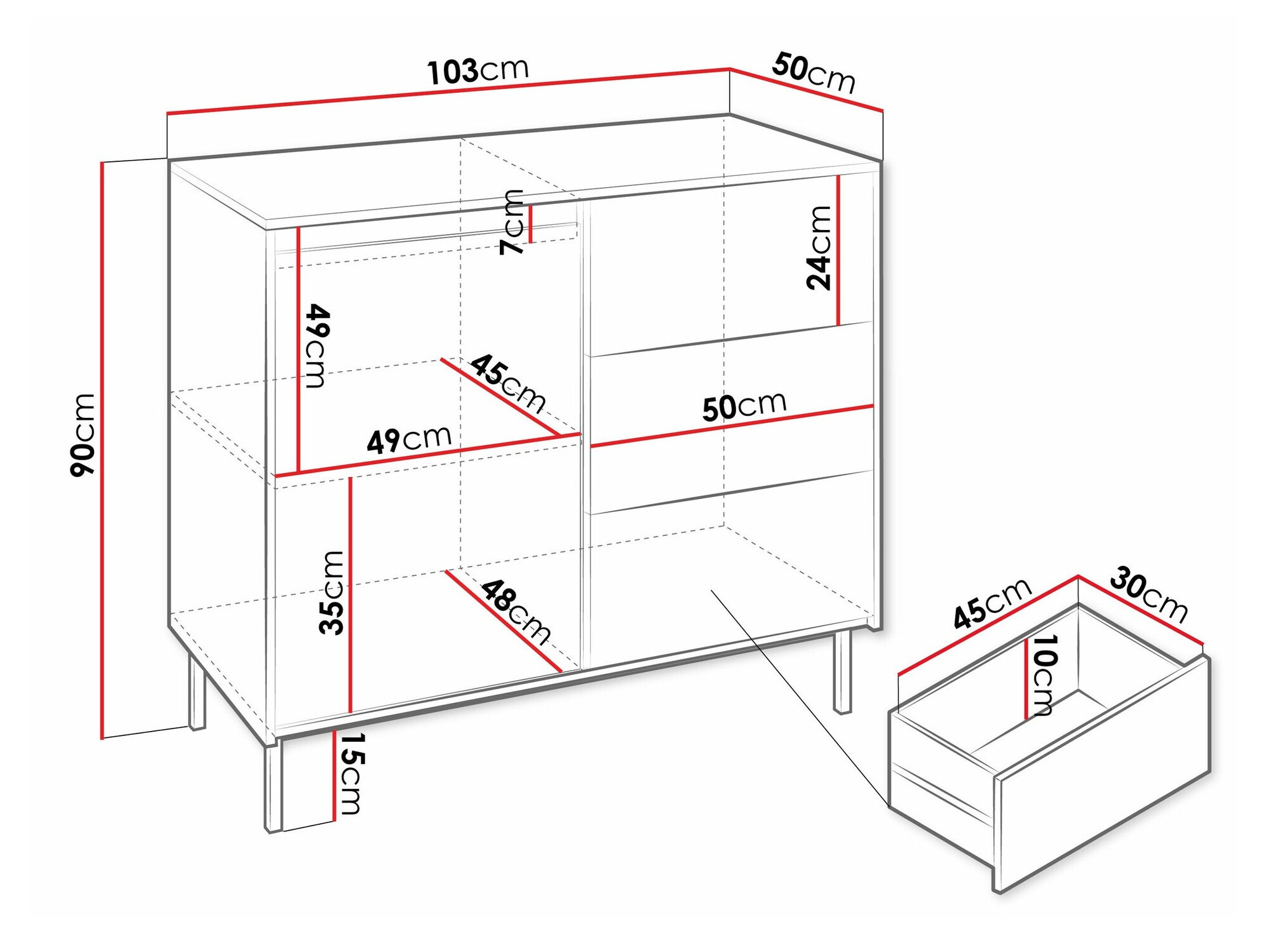 Cómoda Comfivo Delruva 100 (Negro)
