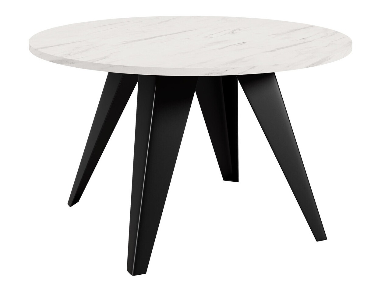 Mesa de centro Oswego 116 (Negro + Mármol blanco)