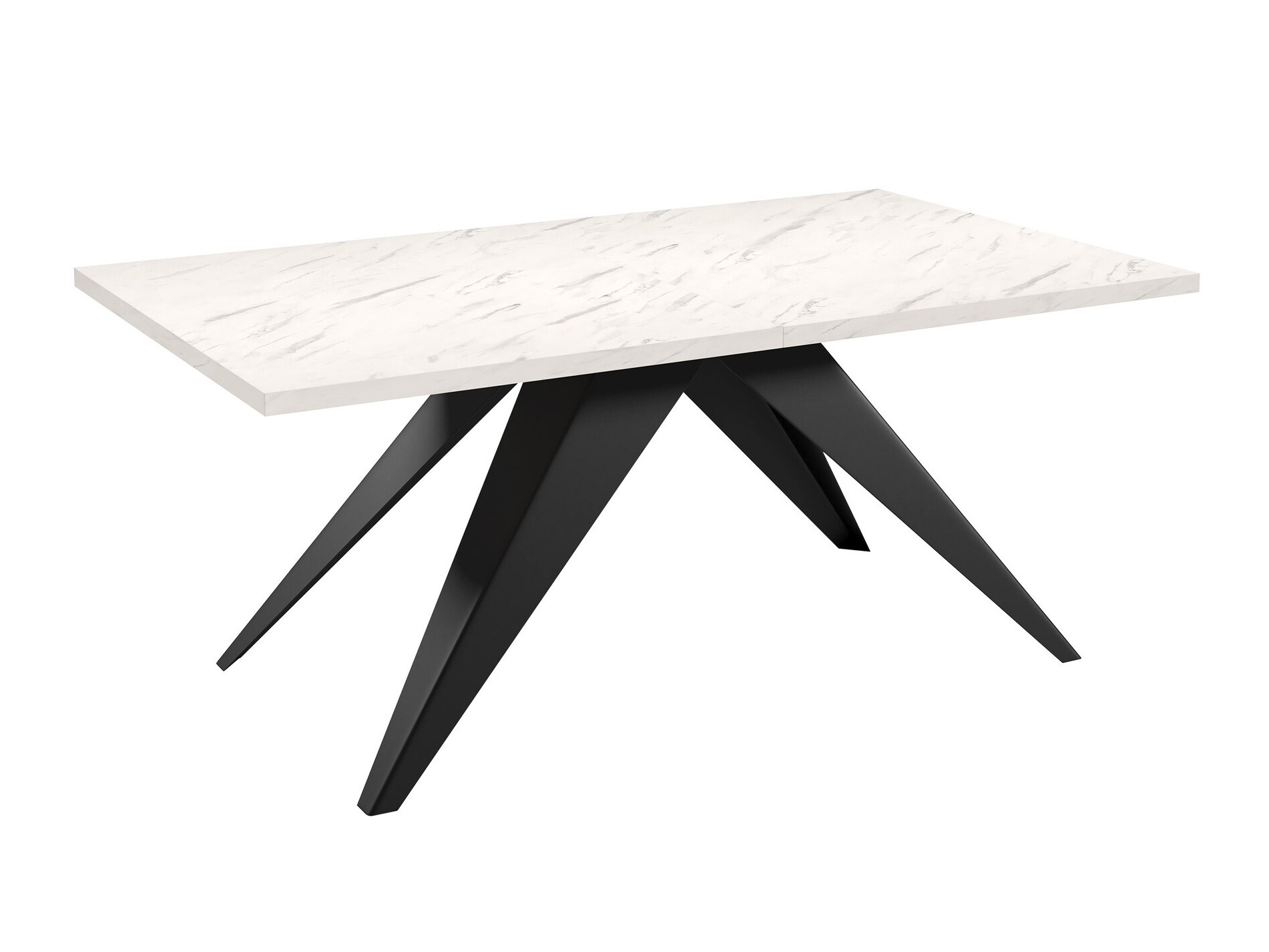 Mesa Oswego 113 (Negro + Mármol blanco)