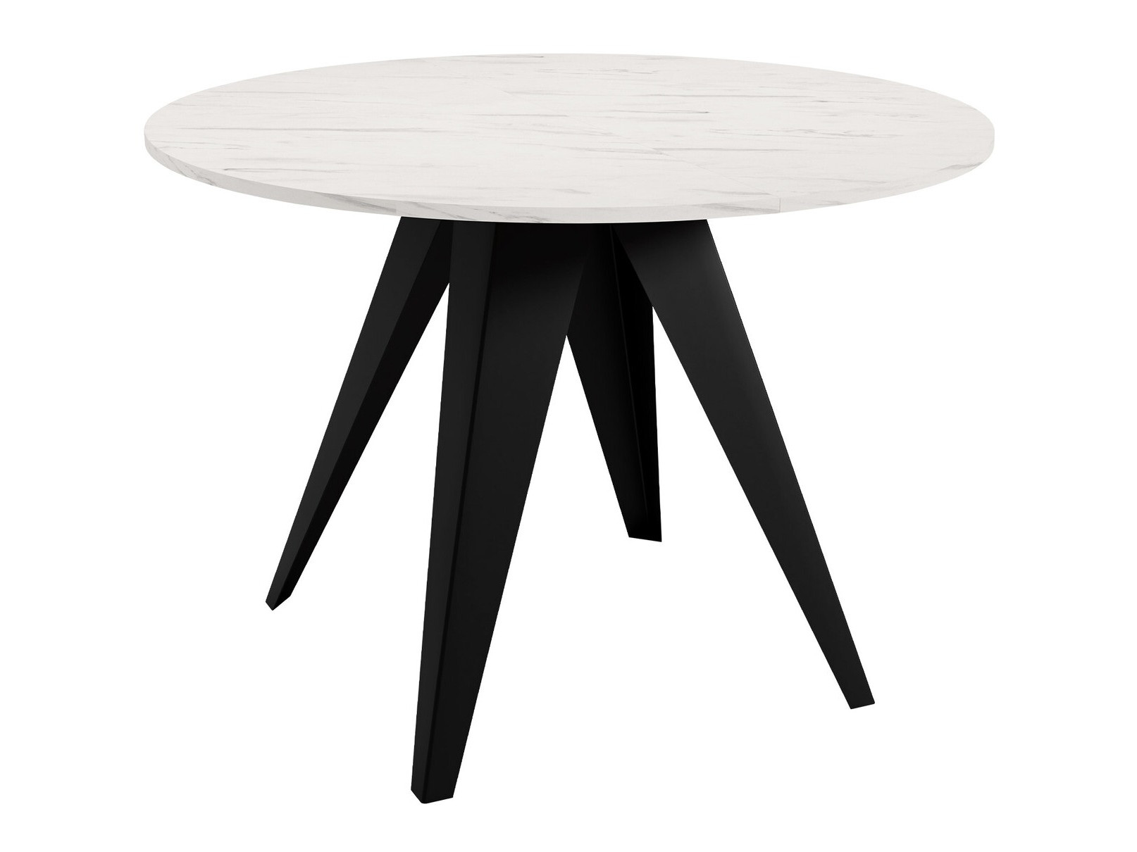 Mesa Oswego 114 (Negro + Mármol blanco)