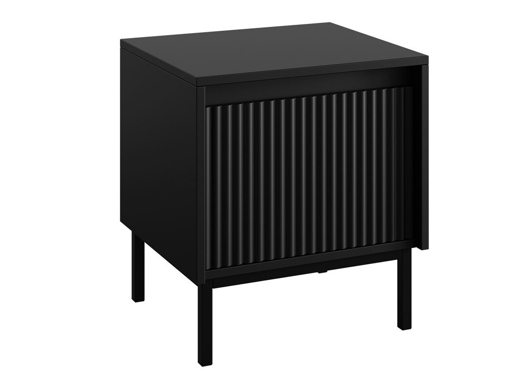 Mesilla de noche Comfivo Delruva (Negro)
