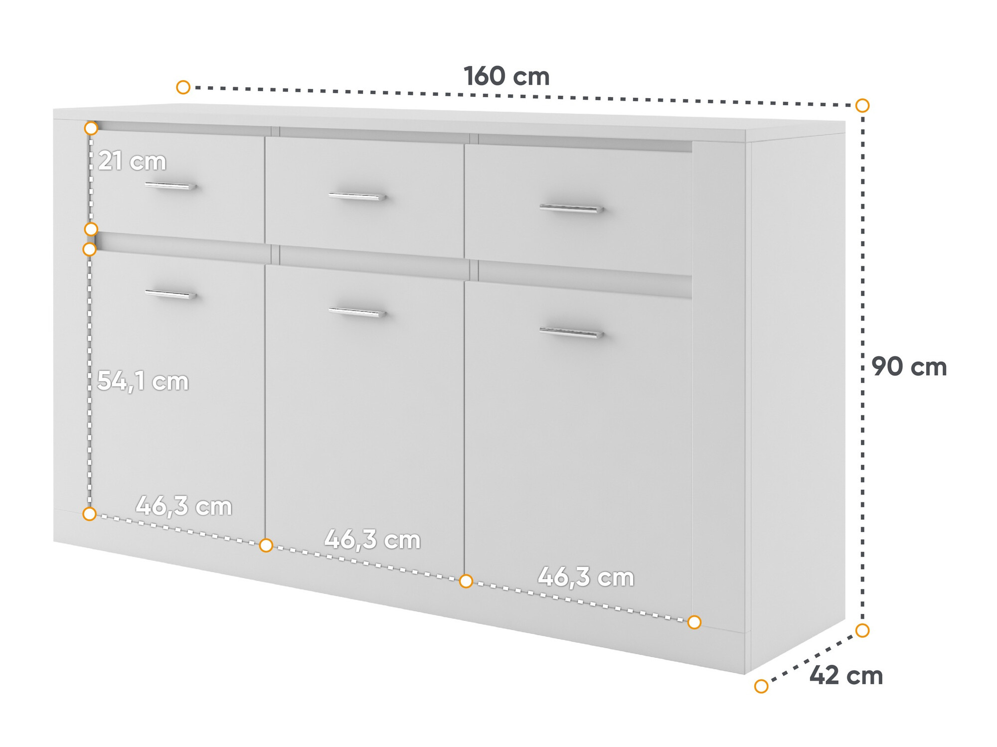 Cómoda Fresno 107 (Blanco)