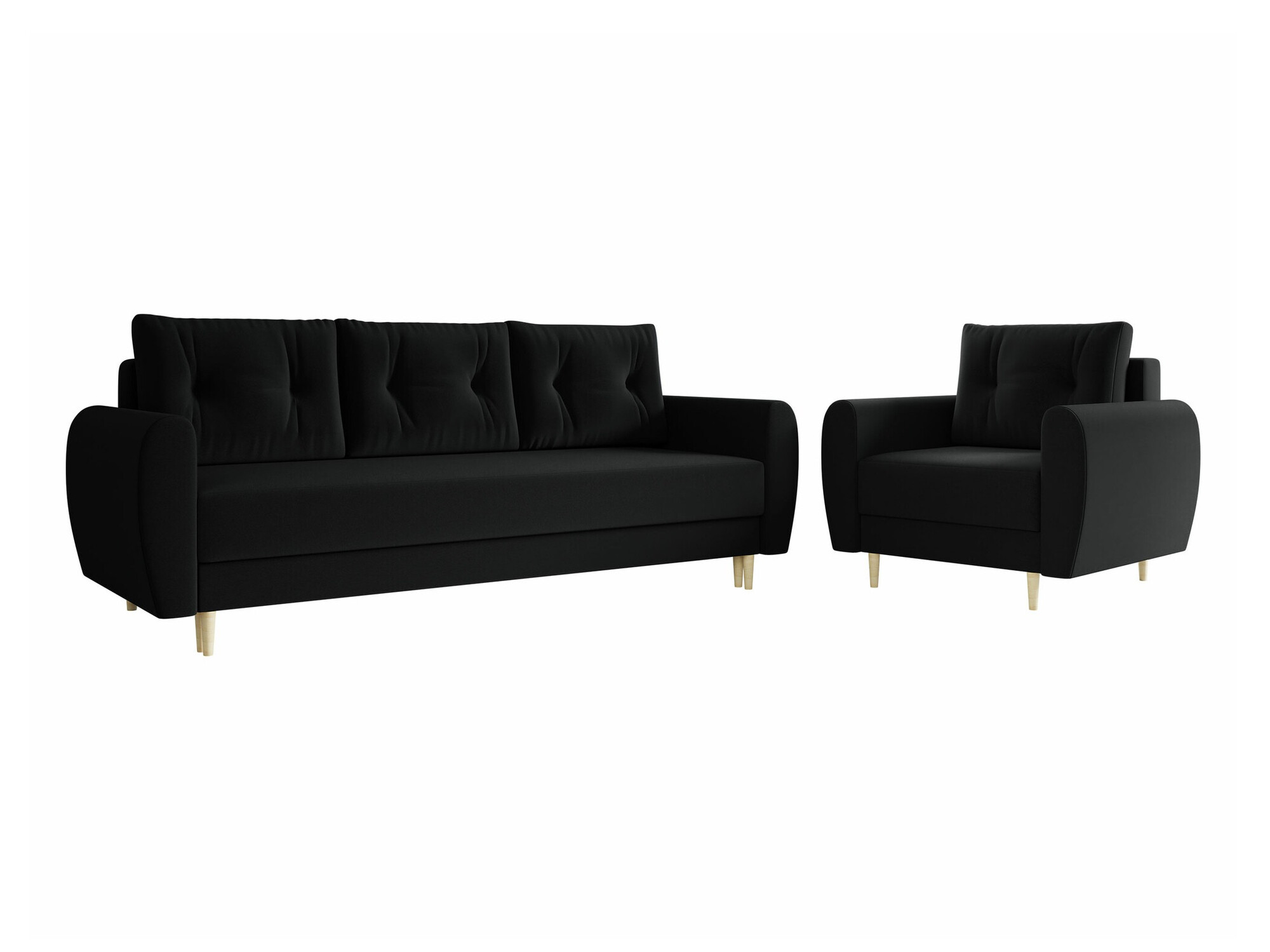Conjunto de muebles tapizado Memphis 145 (Itaka 15)