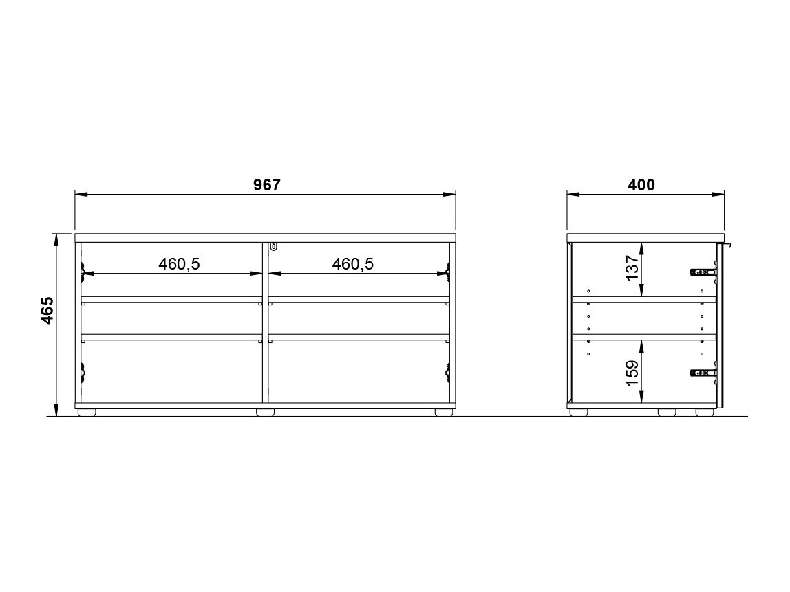 Zapatero Fivsori 106 (Gris brillante + Grafito)