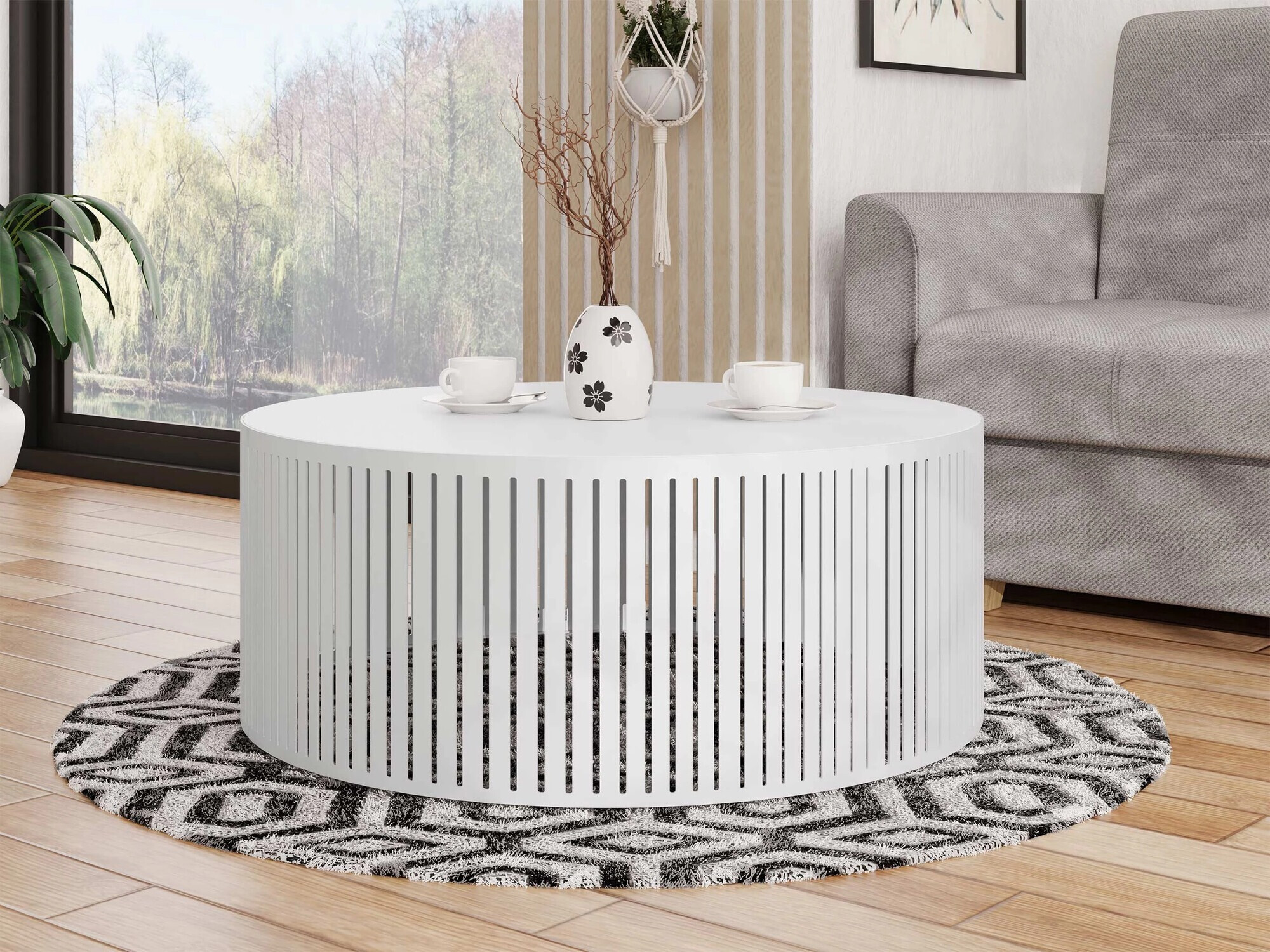 Mesa de centro Oswego 122 (Blanco)