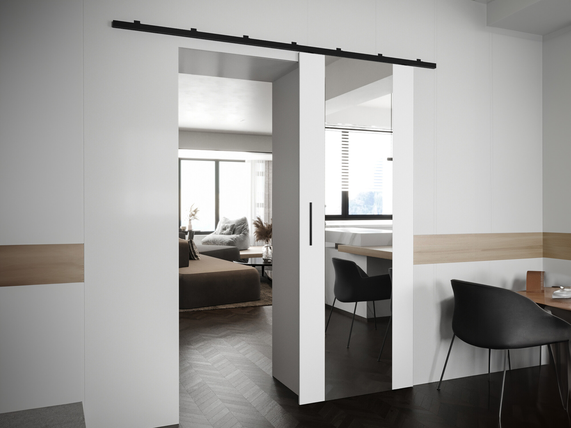 Puerta corredera Hartford 486 (Blanco)