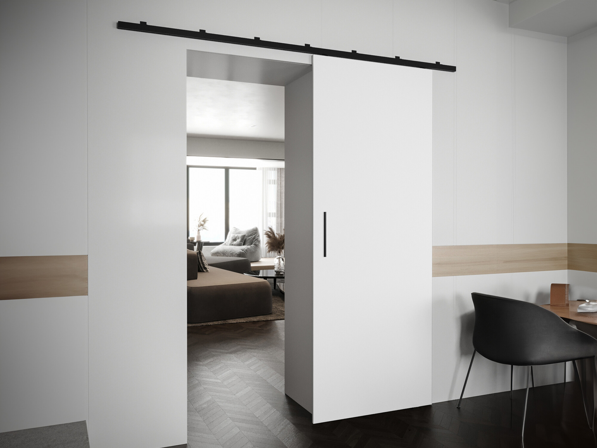 Puerta corredera Hartford 489 (Blanco)