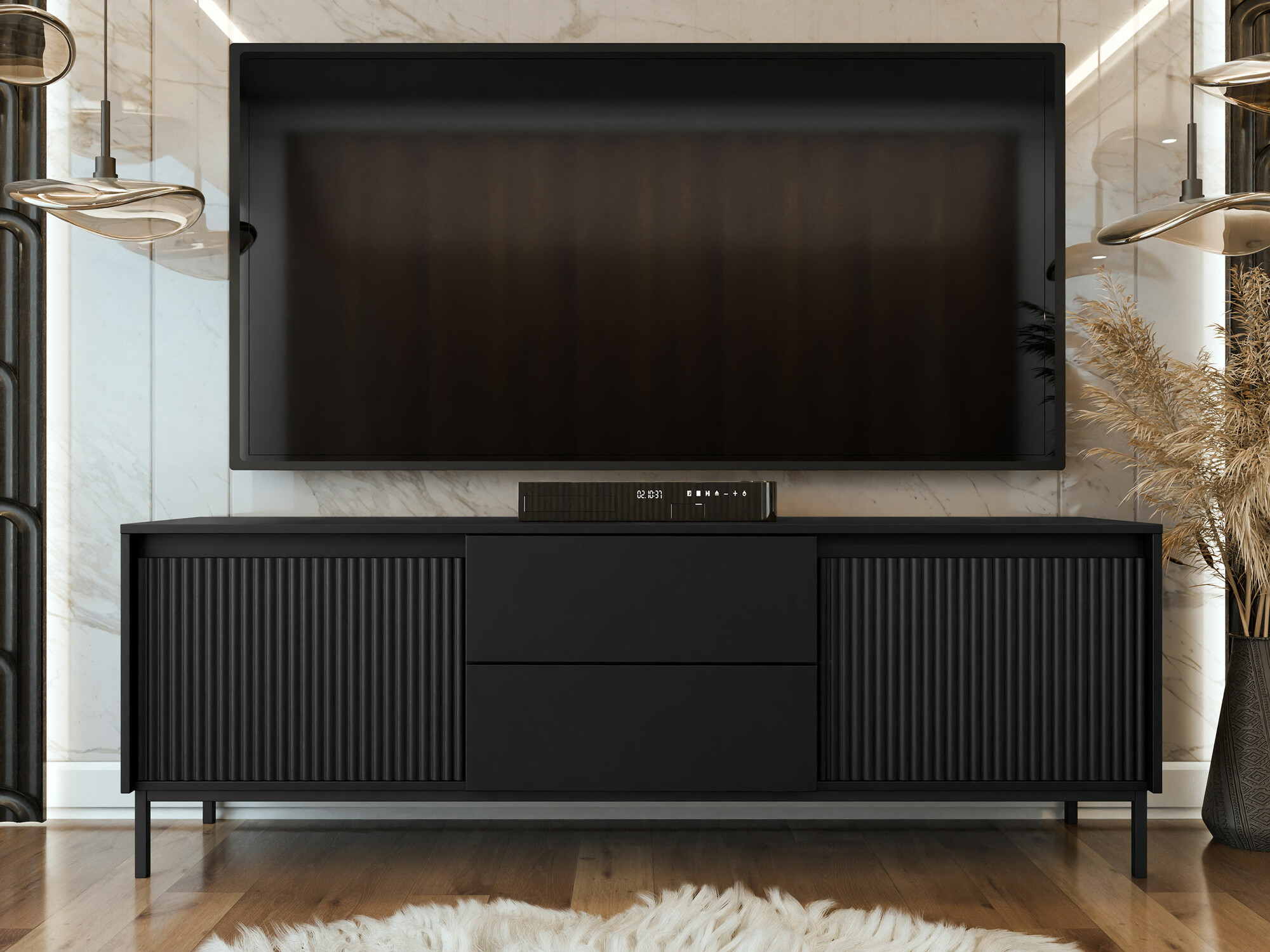 Mueble TV Comfivo Delruva 104 (Negro)