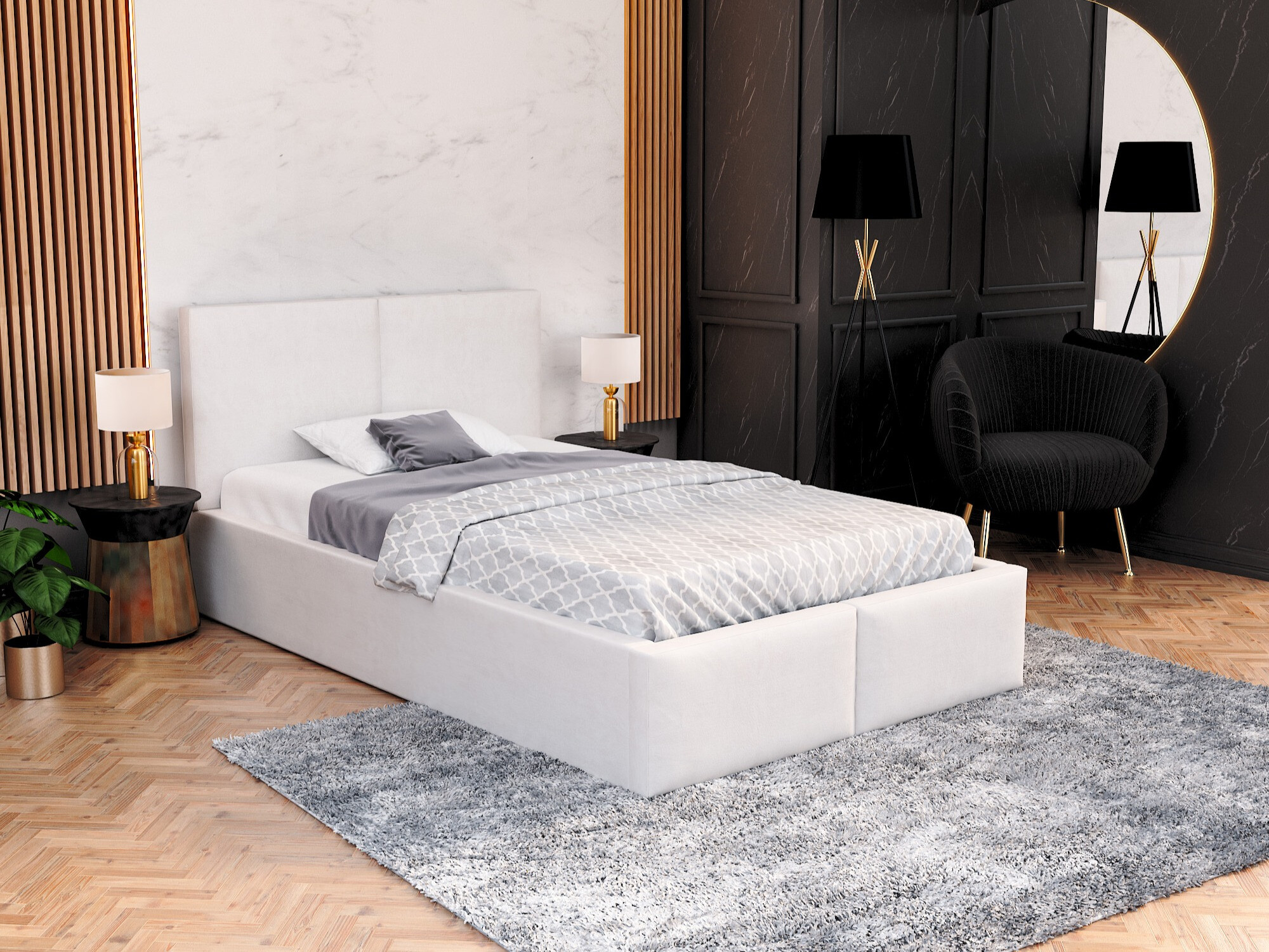Cama Fairfield 109 (Blanco)
