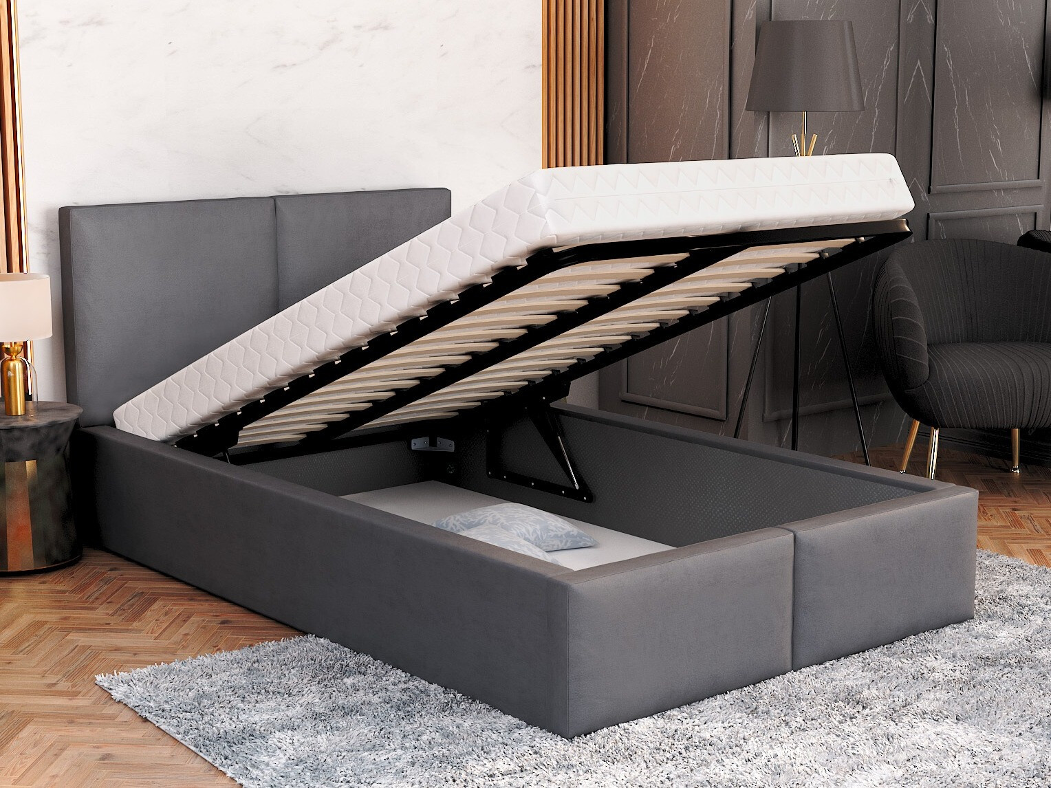 Cama Fairfield 109 (Grafito)