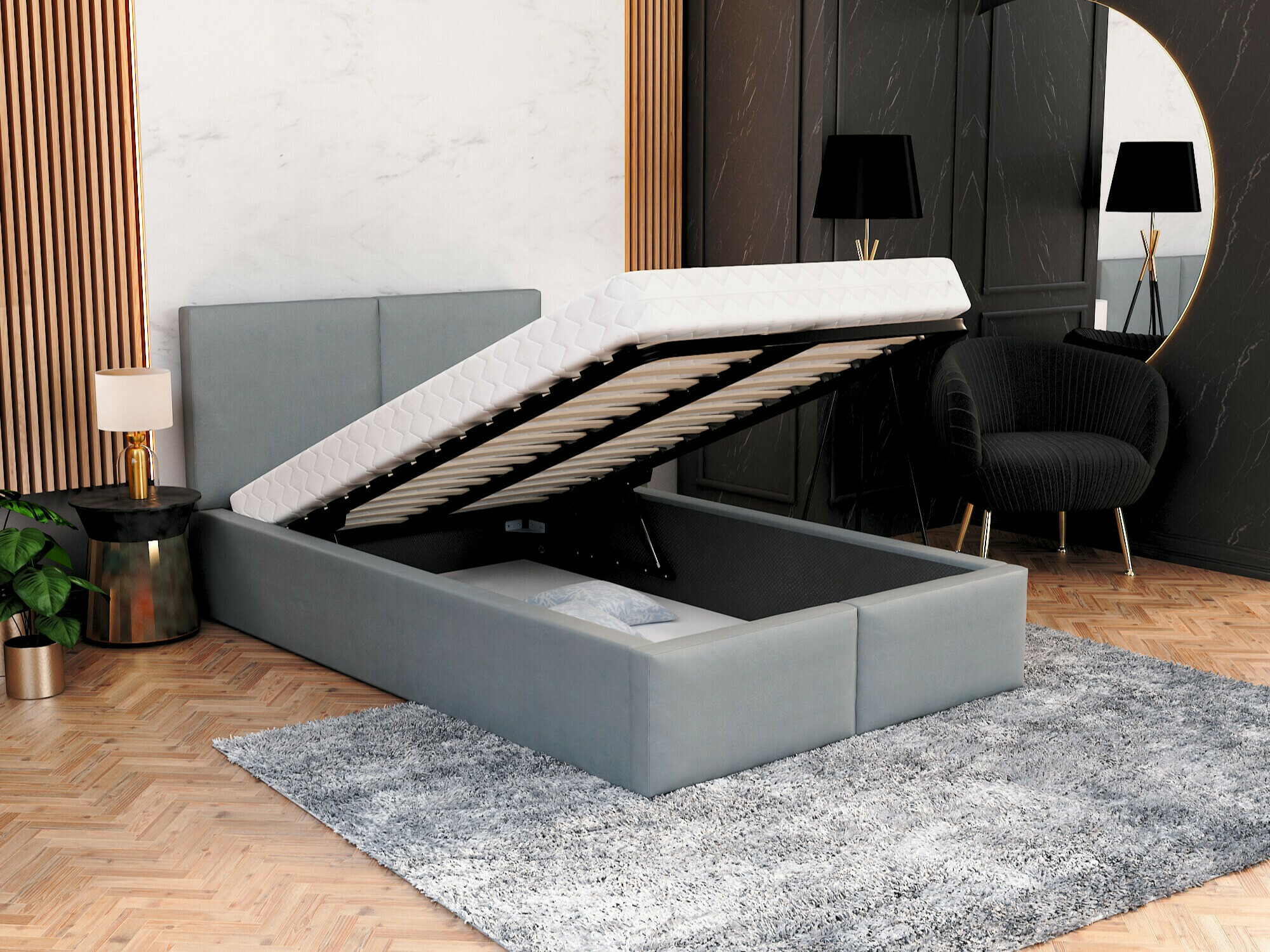 Cama Fairfield 109 (Gris)