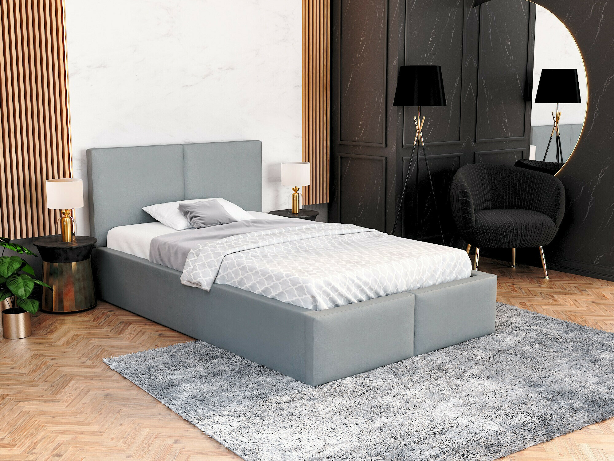 Cama Fairfield 109 (Gris)