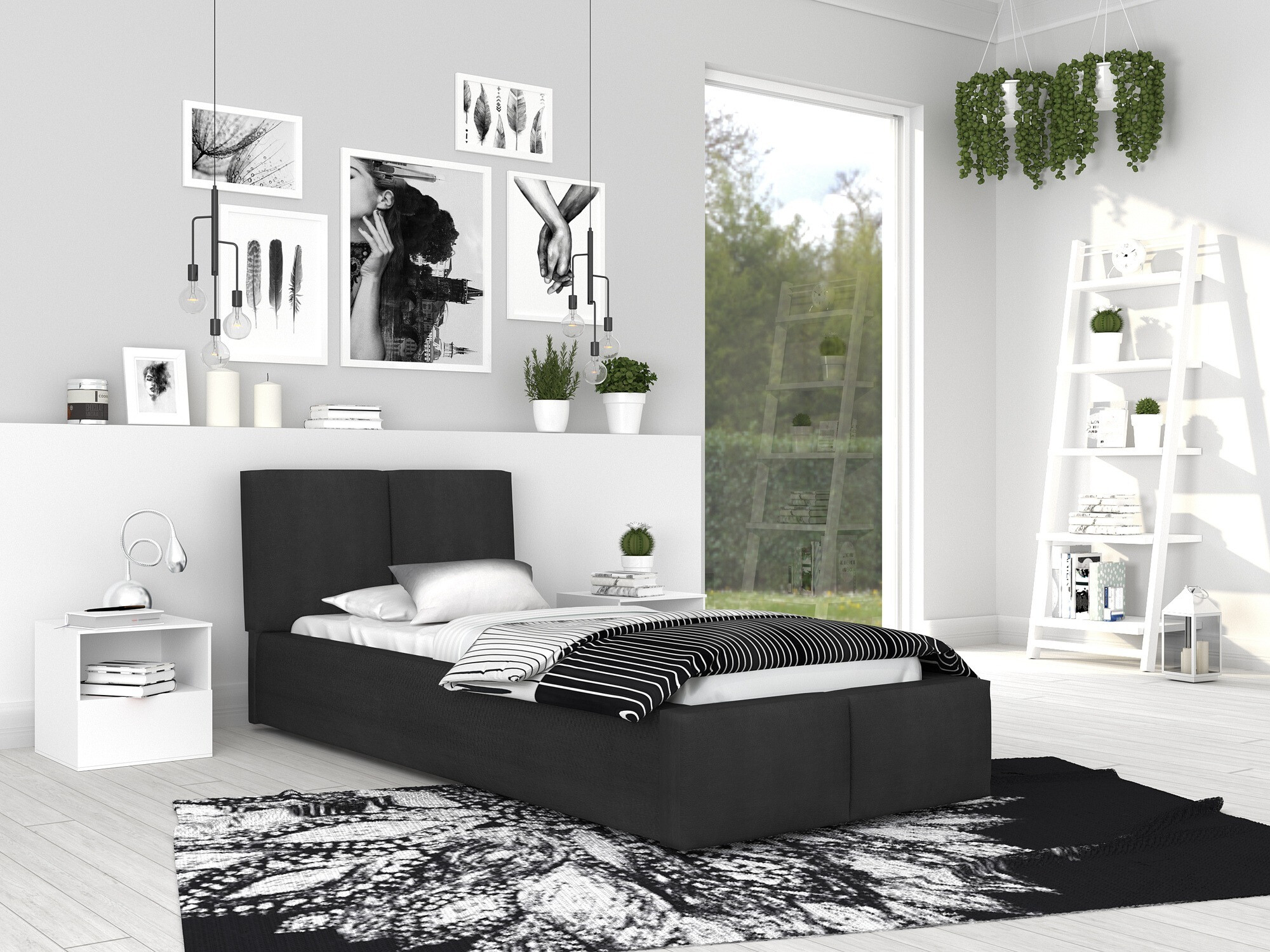 Cama Fairfield 109 (Negro)