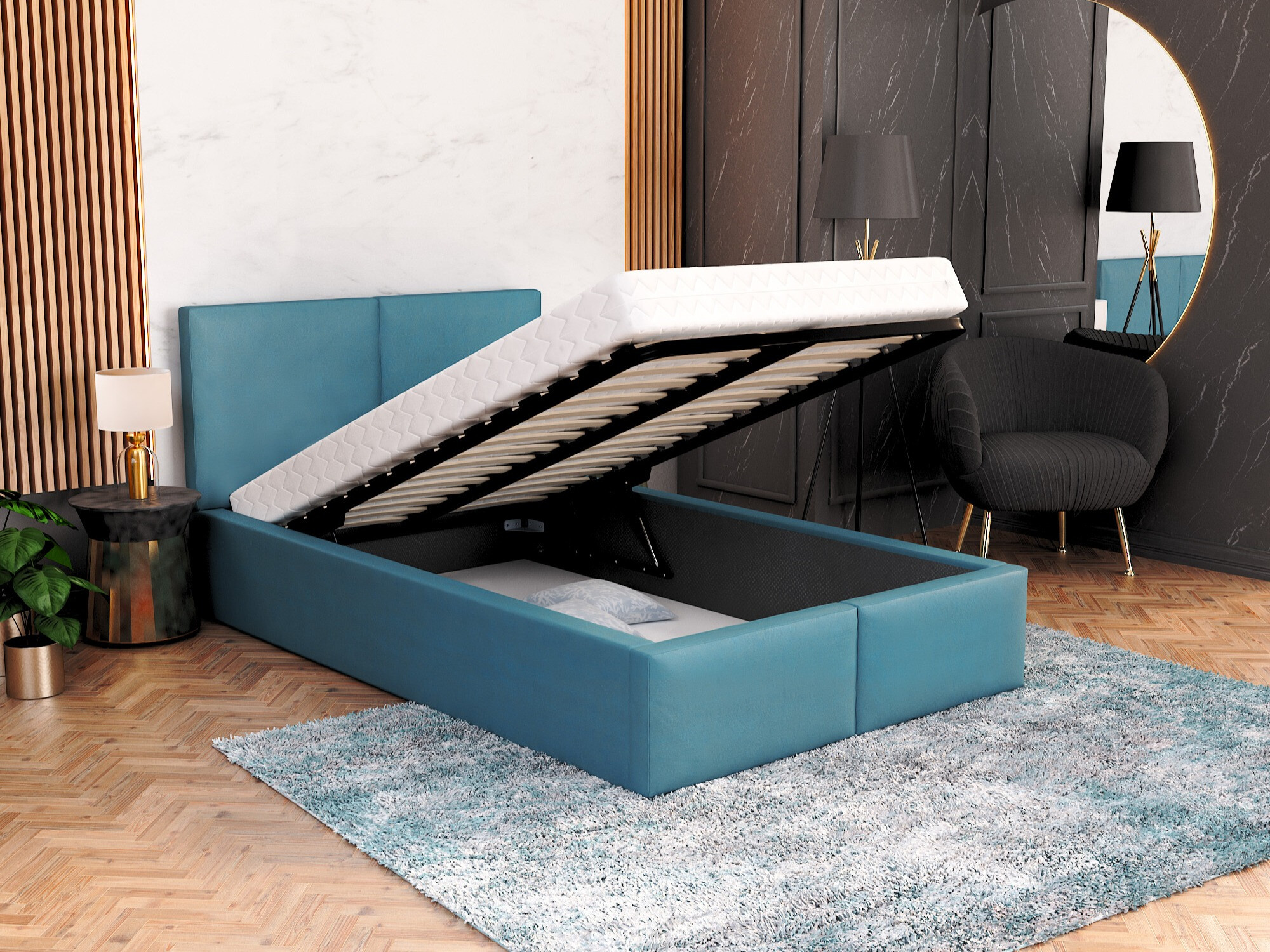 Cama Fairfield 109 (Turquesa)