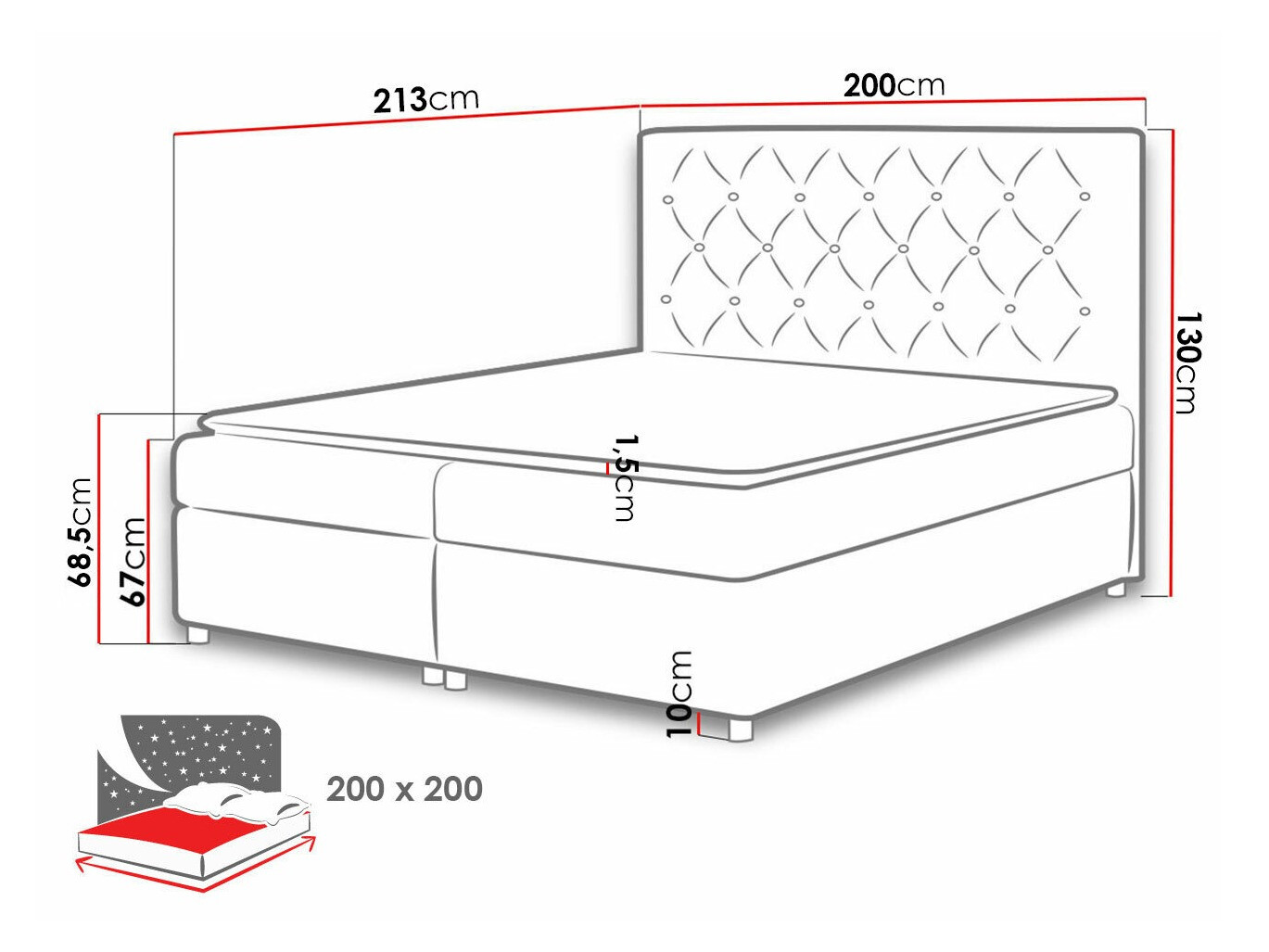 Cama continental Baltimore 112 (Soft 017)