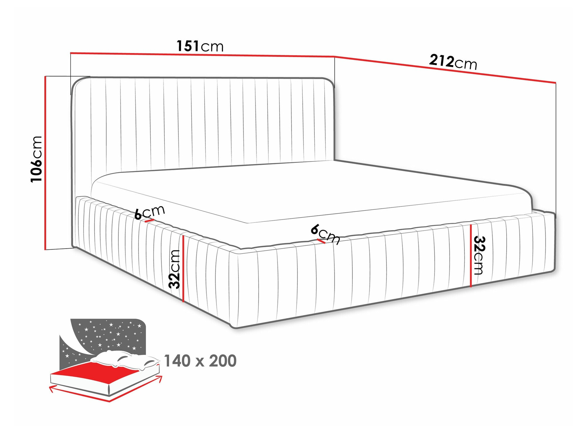 Cama TrendyNest 108 (Velluto 29)