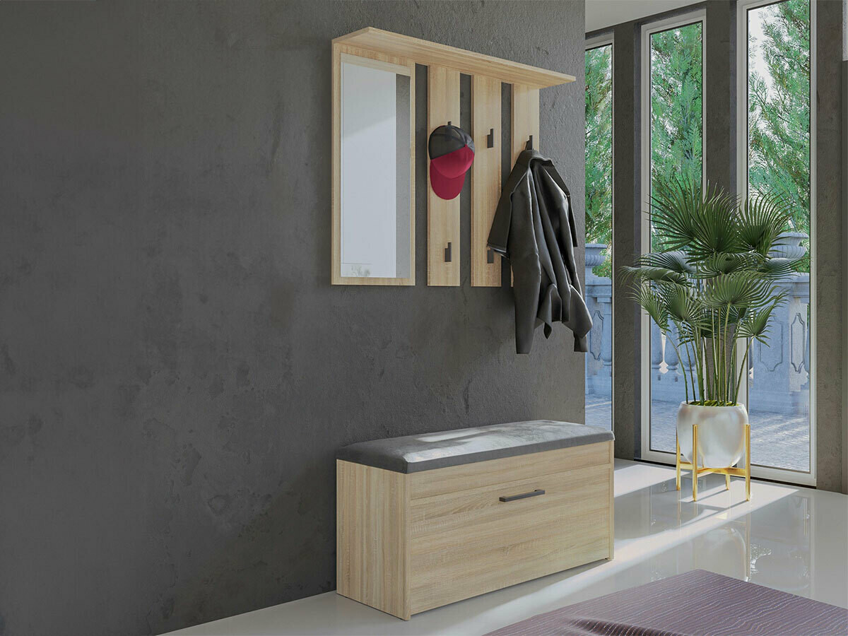 Conjunto para recibidor Mandeville 218 (Roble Sonoma)