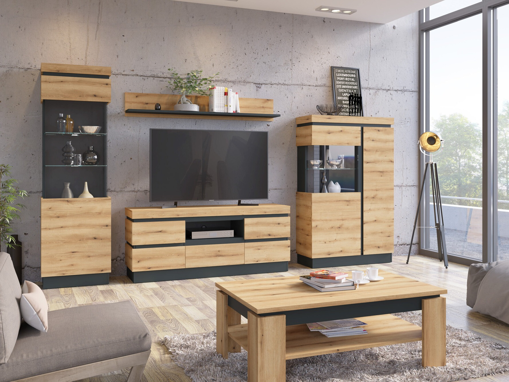 Estantería de pared Enocira 109