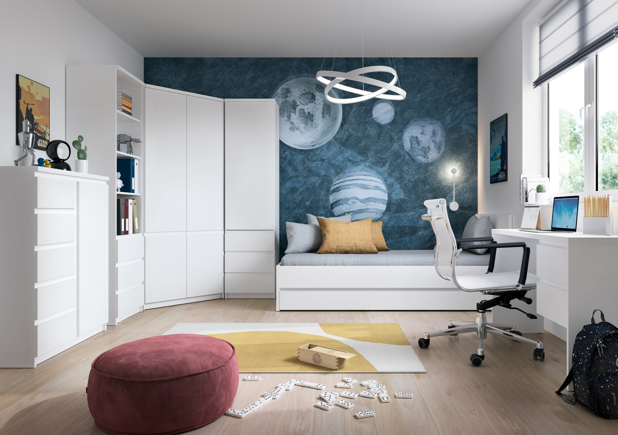 Cómoda Merfere 110 (Blanco)