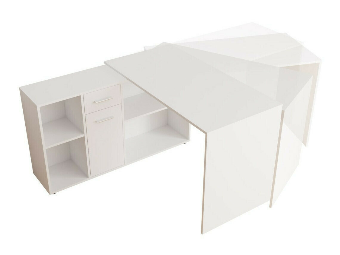 Mesa de ordenador esquinera Bristol 122 (Blanco)