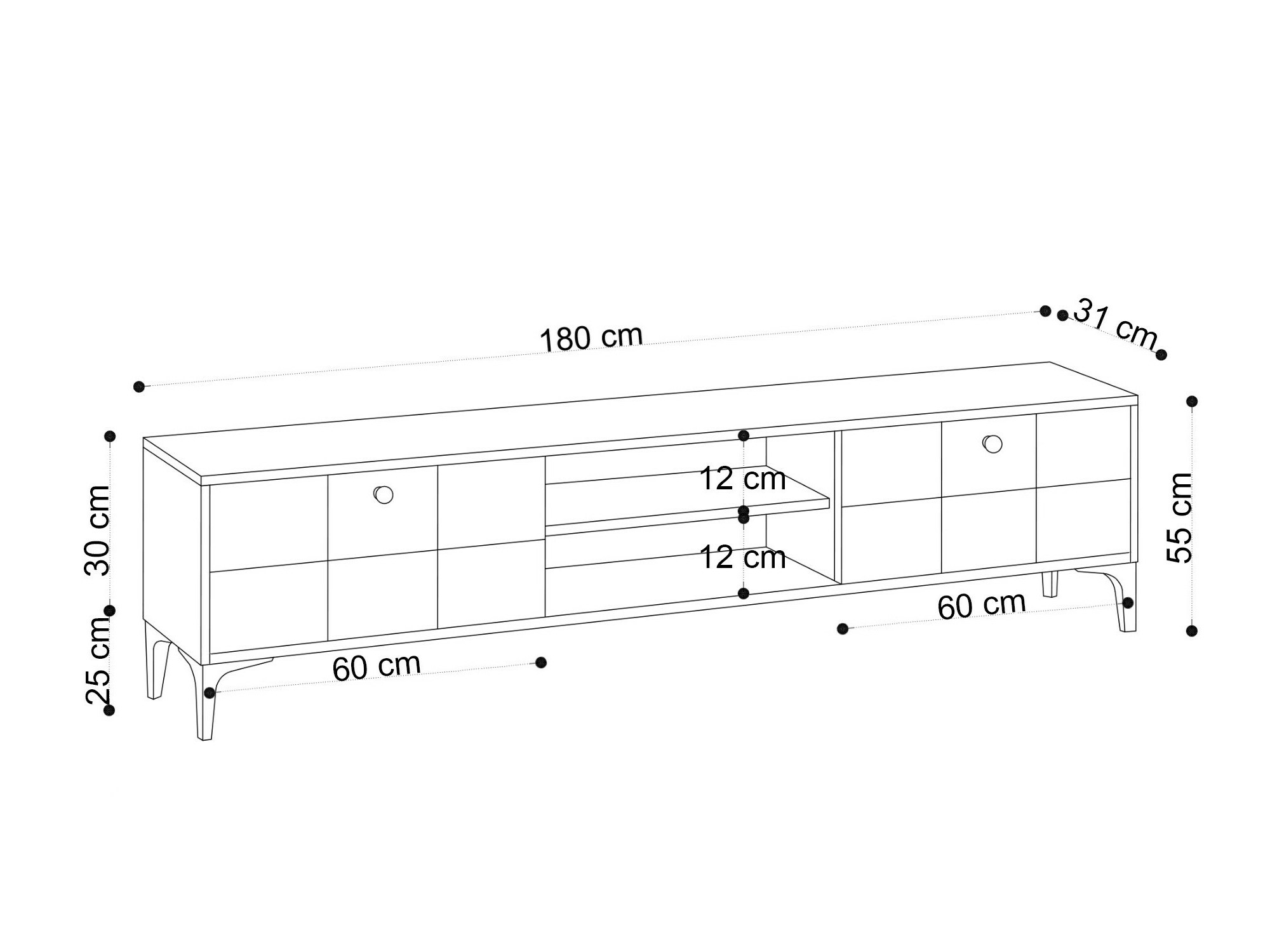 Mueble TV Sonliro 126