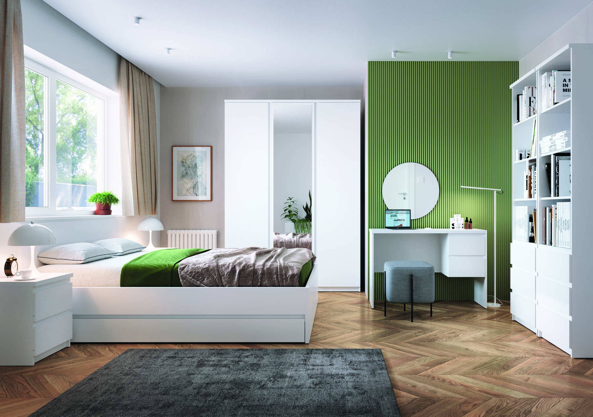 Cama Merfere 107 (Blanco)