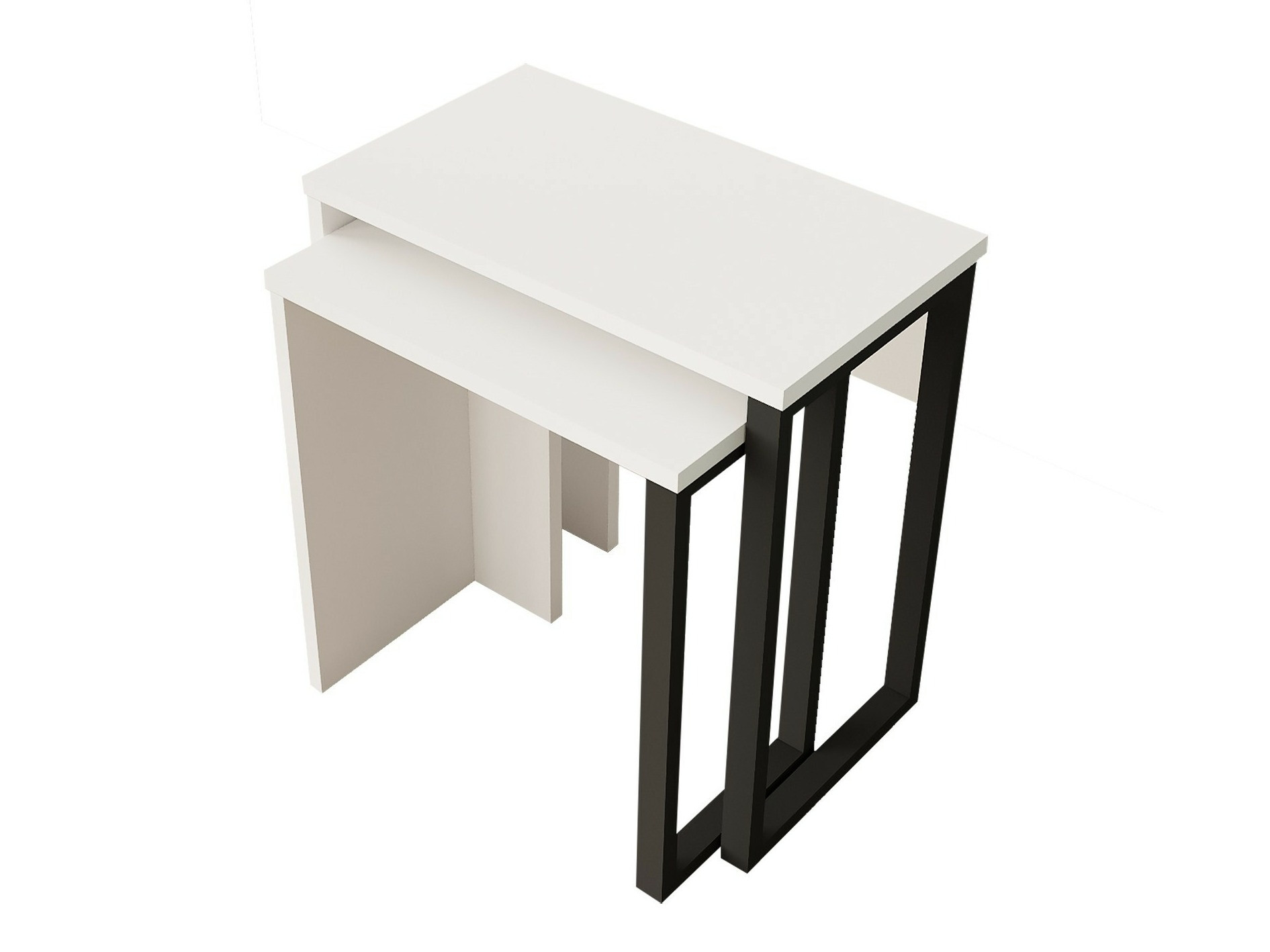 Conjunto de mesas auxiliares Fertore 106 (Blanco)