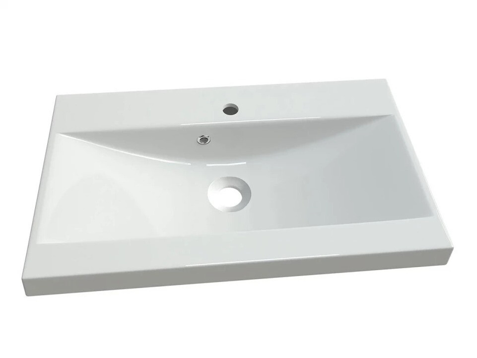 Conjunto de mueble de baño Sarasota 140 (Gris brillante + Blanco)