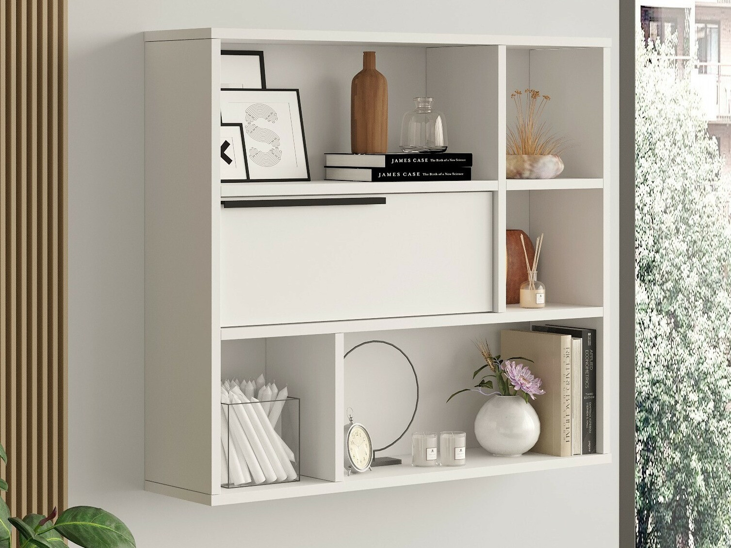 Estantería de pared Fertore 104 (Blanco)