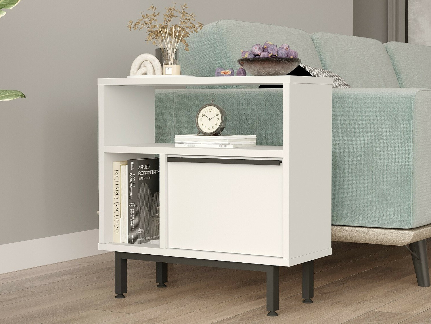 Mesa auxiliar Fertore 105 (Blanco)