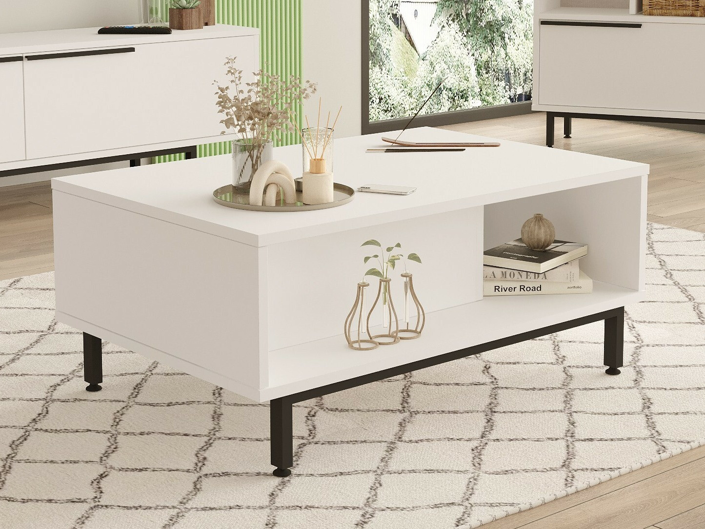 Mesa de centro Fertore 102 (Blanco)