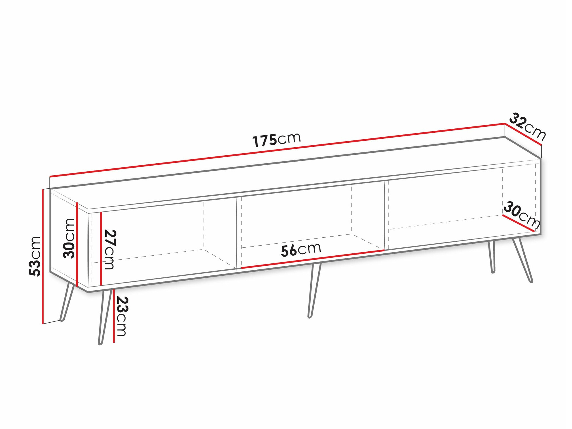 Mueble TV Princal II (Negro)