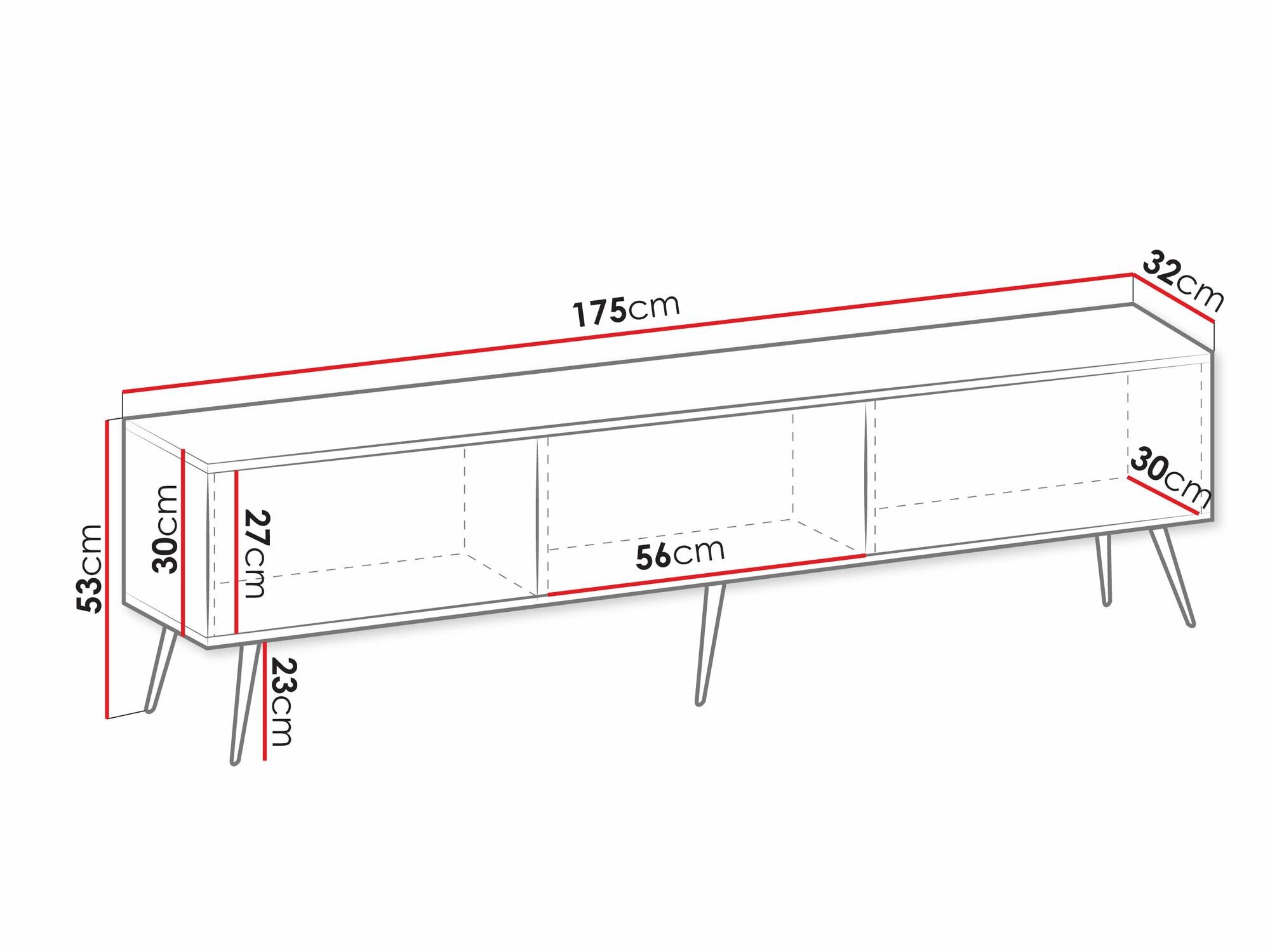Mueble TV Princal III (Blanco)