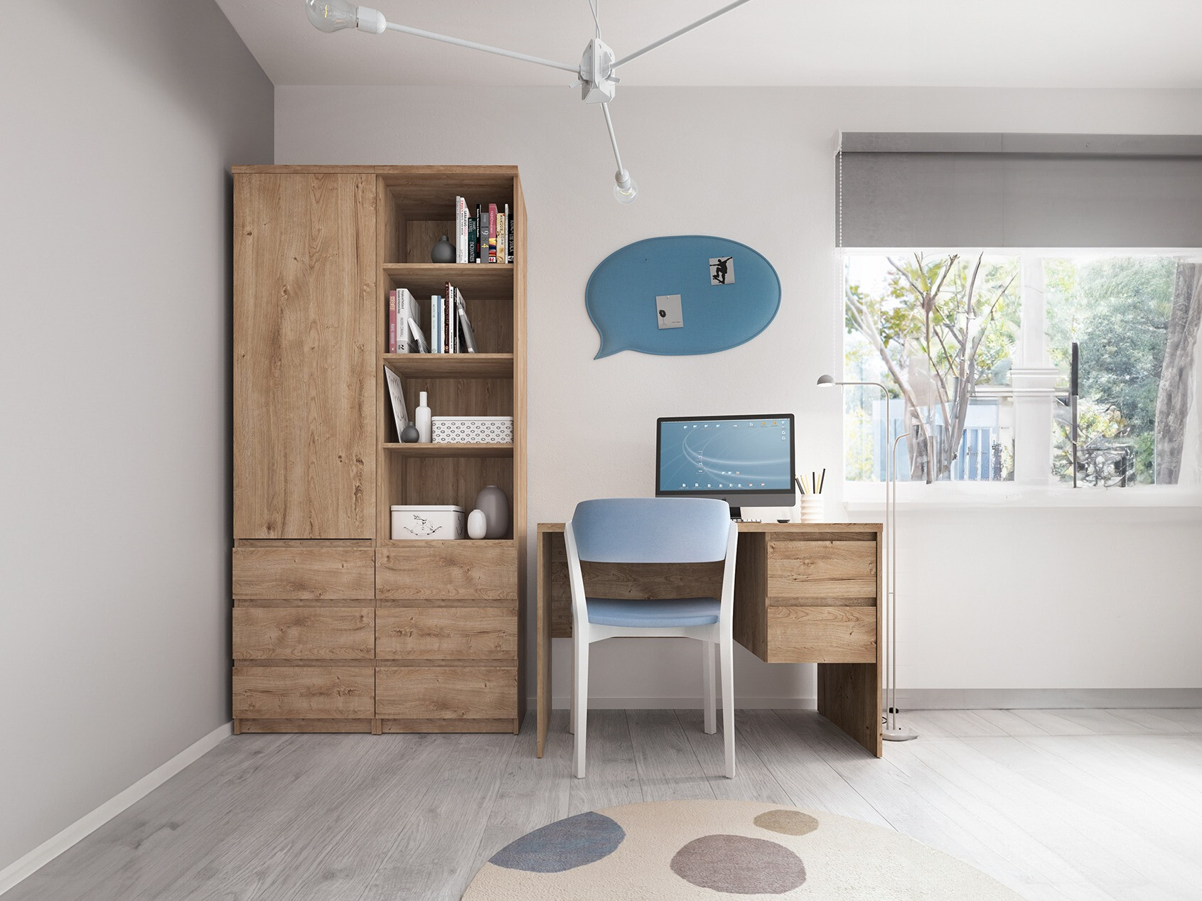 Conjunto para oficina en casa Merfere 123