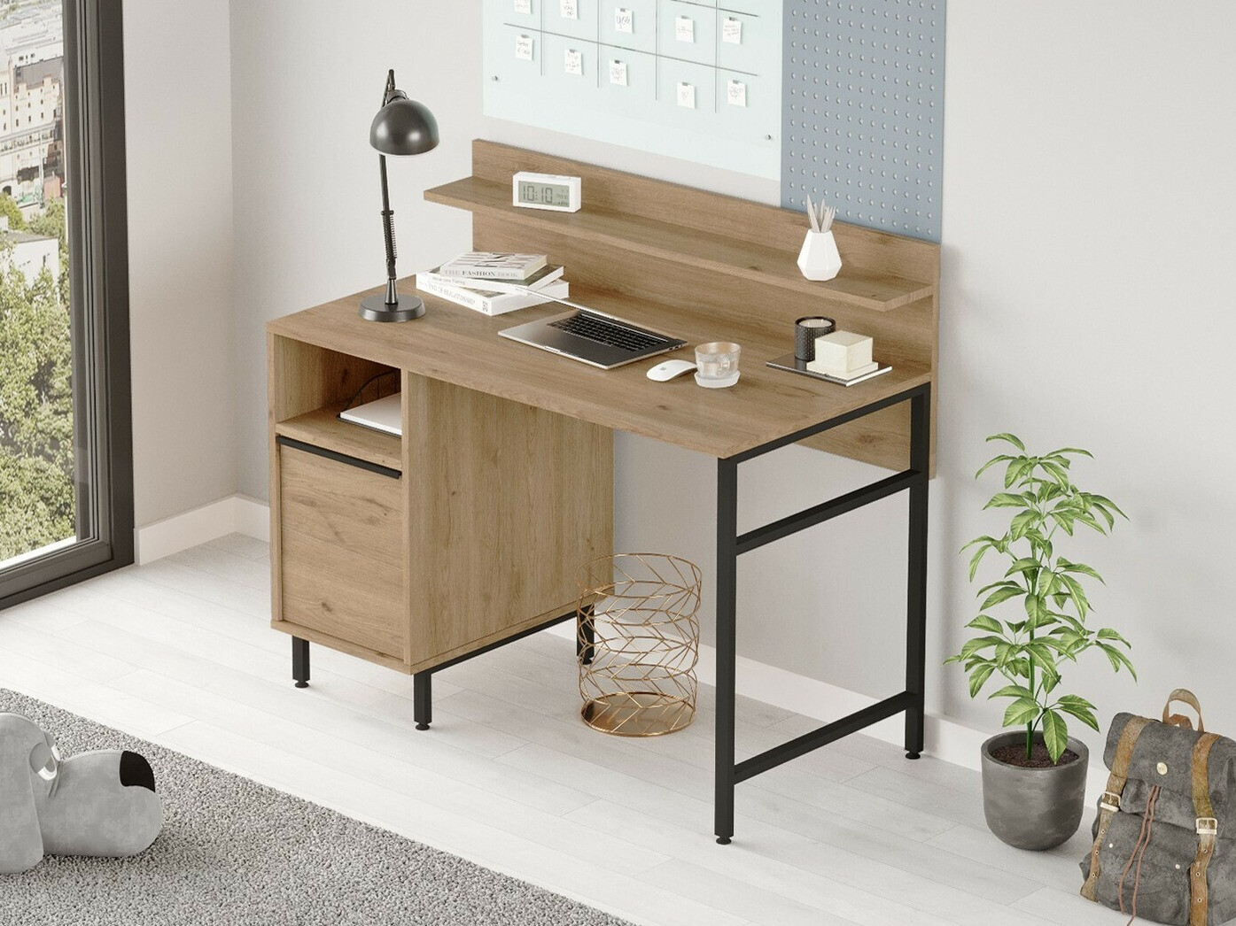 Mesa de oficina Fertore 115 (Nogal)