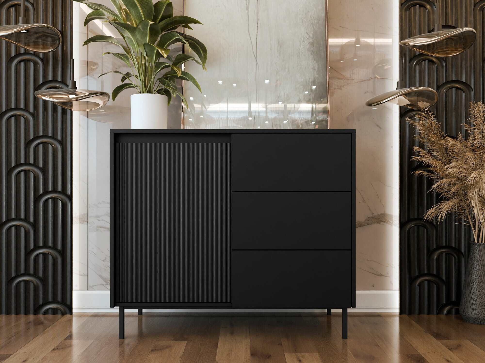 Cómoda Comfivo Delruva (Negro)