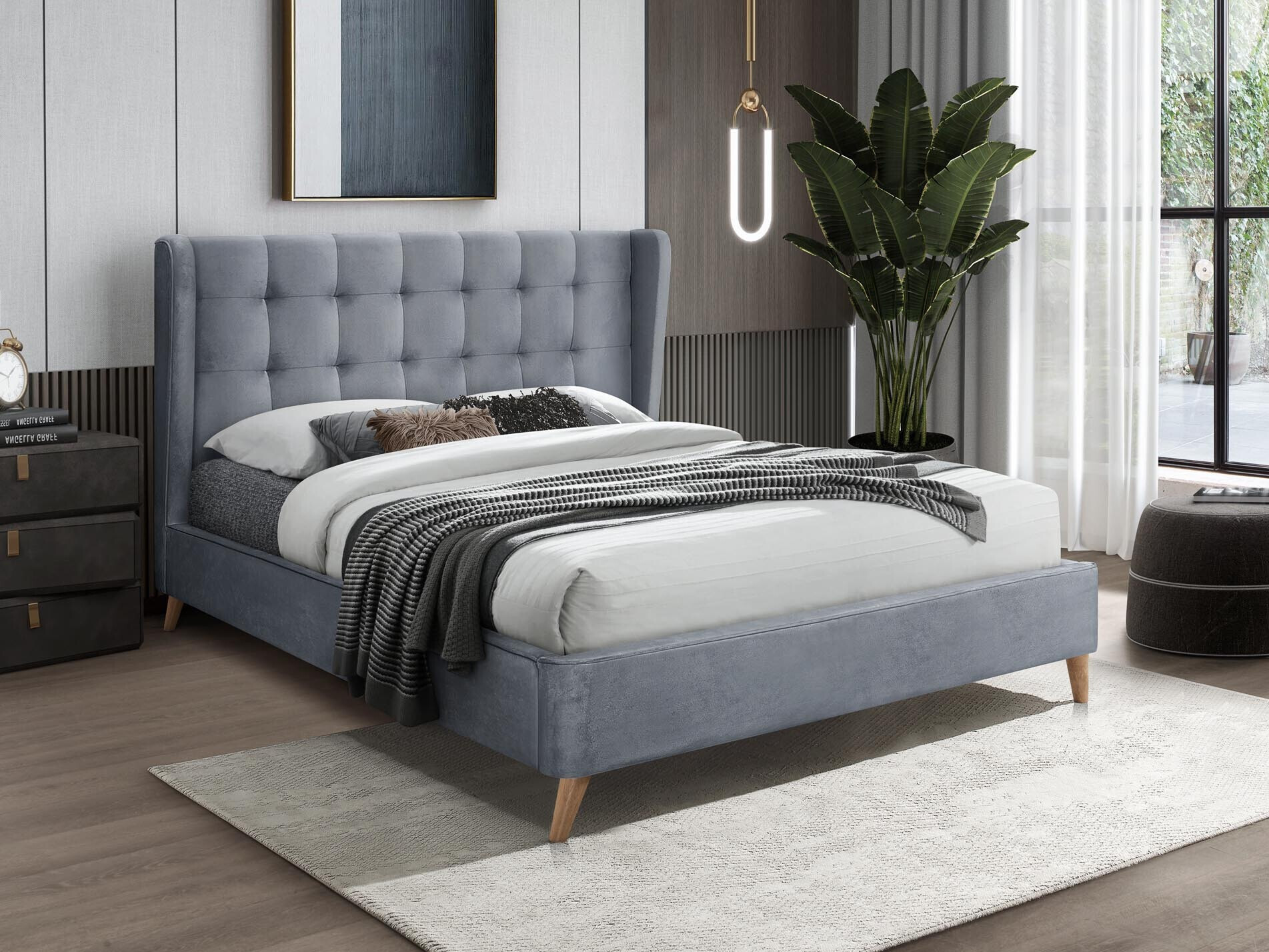 Cama Houston 1706 (Gris)